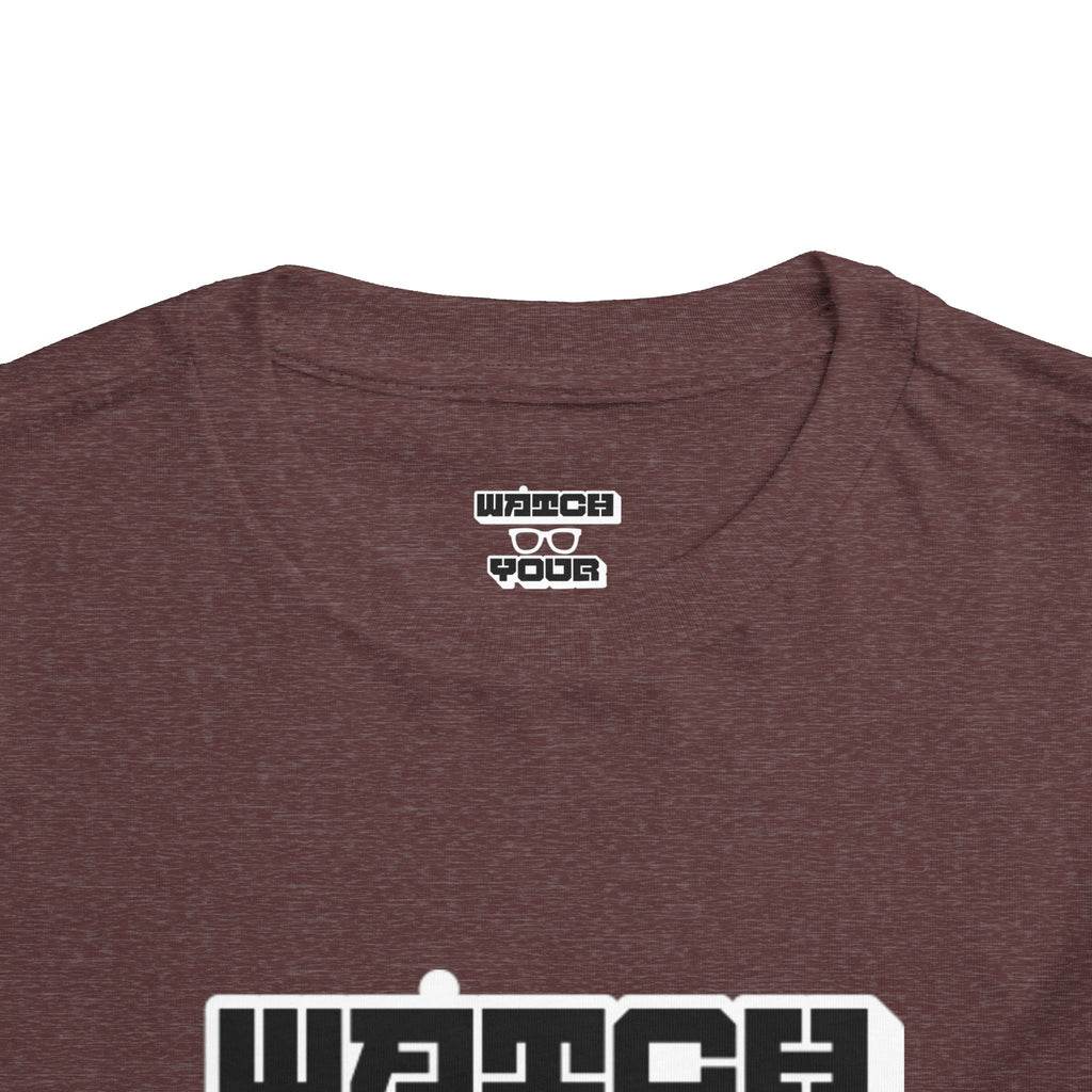 Toddler Tee — "Watch Your Back" Graphic Kids Shirt
