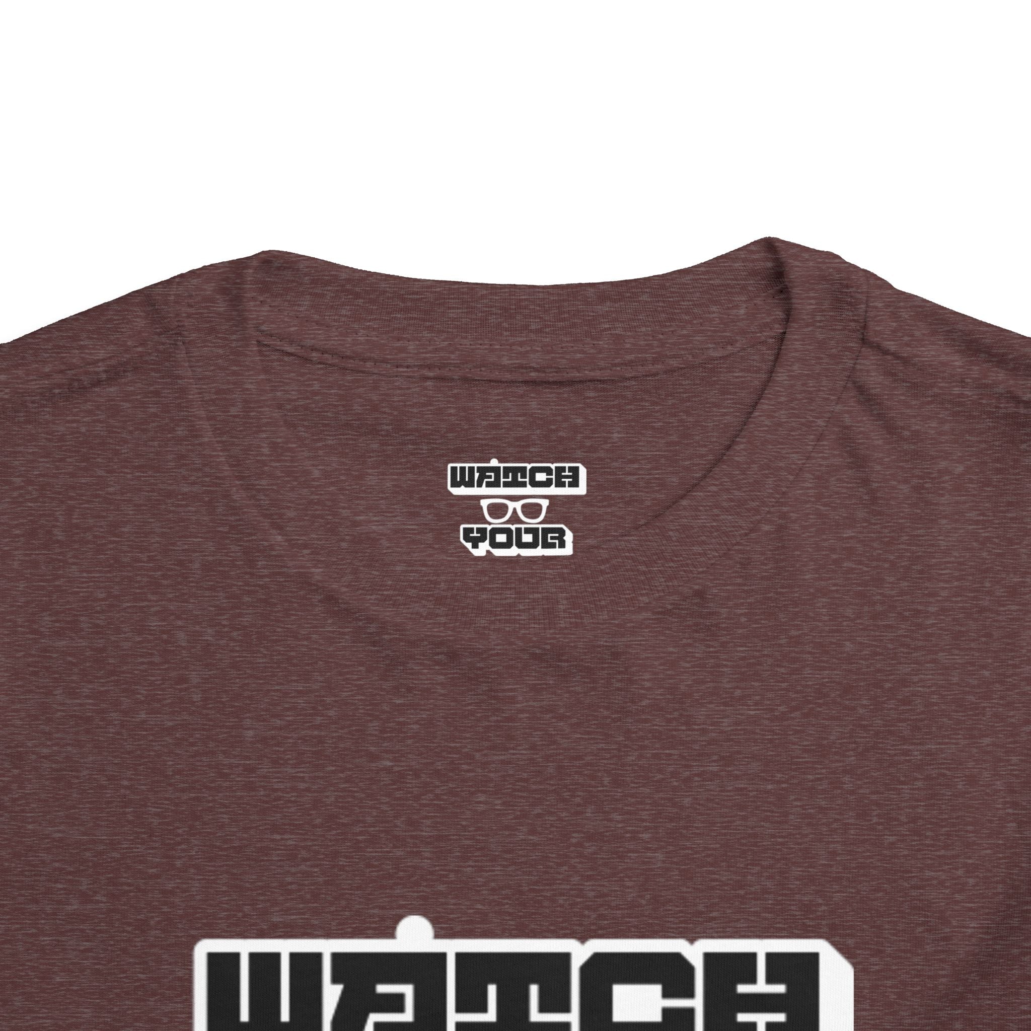 Toddler Tee — "Watch Your Back" Graphic Kids Shirt
