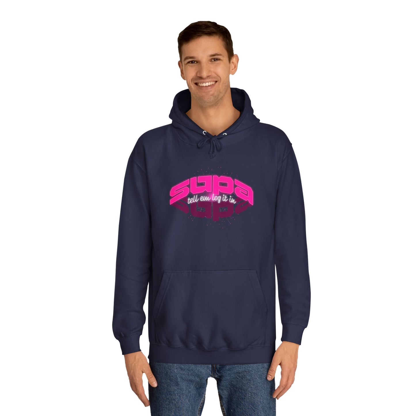 Stylish Trendy Hoodie with 'Supa' Design, Unisex Casual wear for Everyone, Perfect for Everyday Life, Gift, Bright hoodie