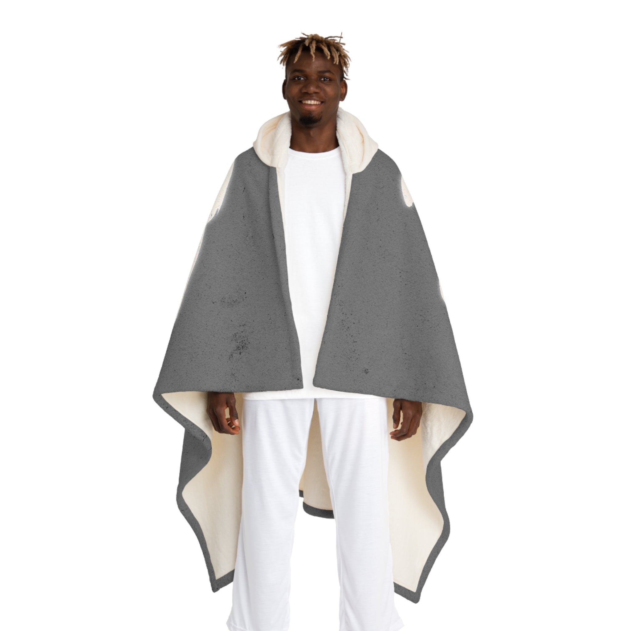 Sherpa Hooded "LOG IT OUT" Blanket