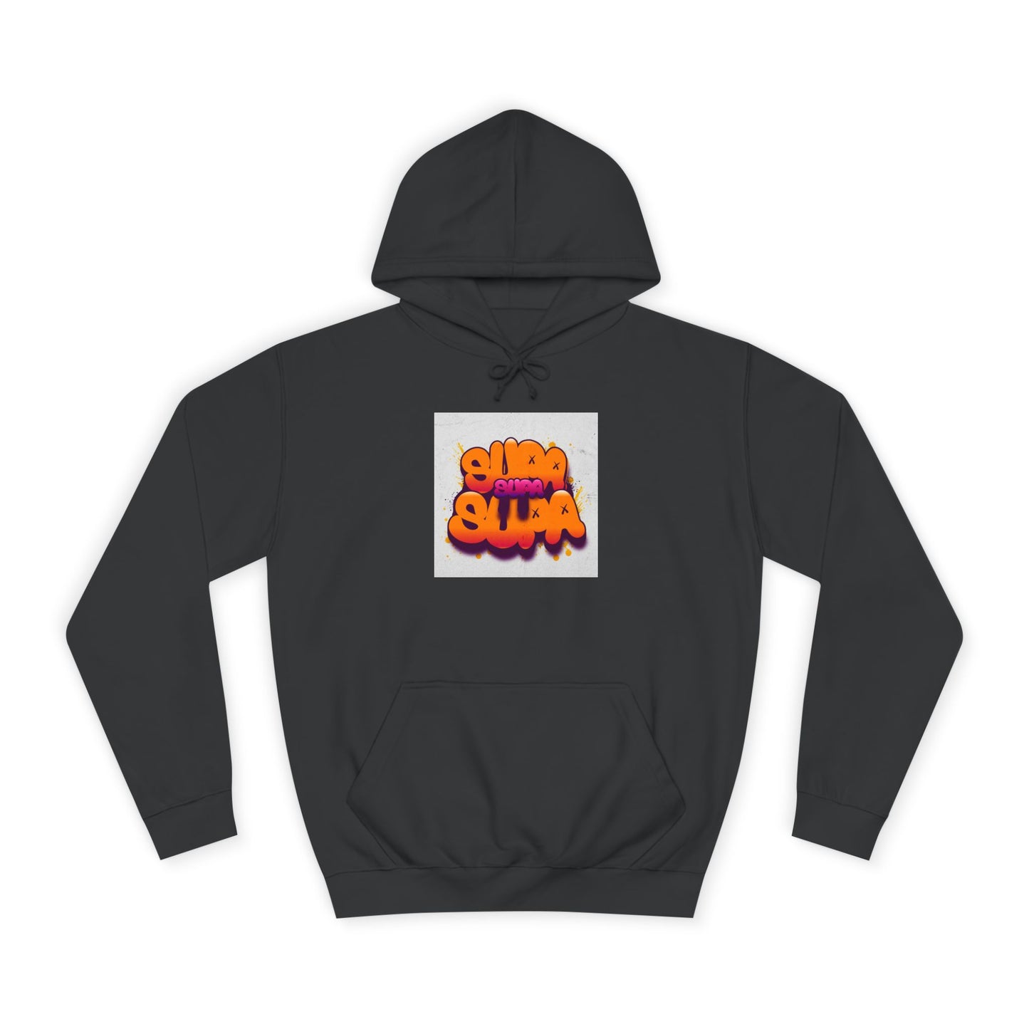 Vibrant Unisex Supa Supa Hoodie with Graffiti Design, Streetwear, Casual Wear, Gift, Fall Fashion, Trendy Spirit