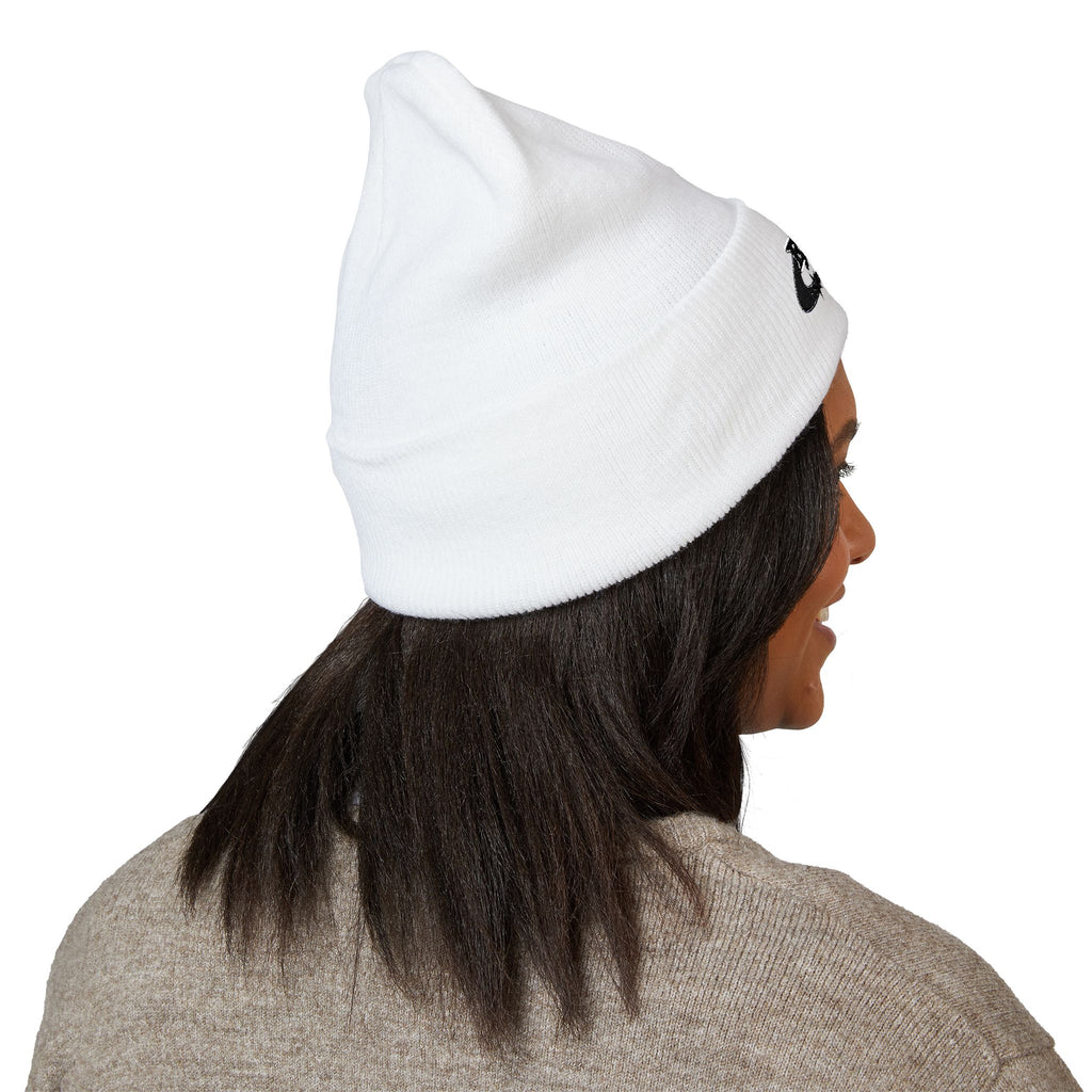 Embroidered 'Real Properl' Star Cuffed Beanie — Classic Winter Knit Hat