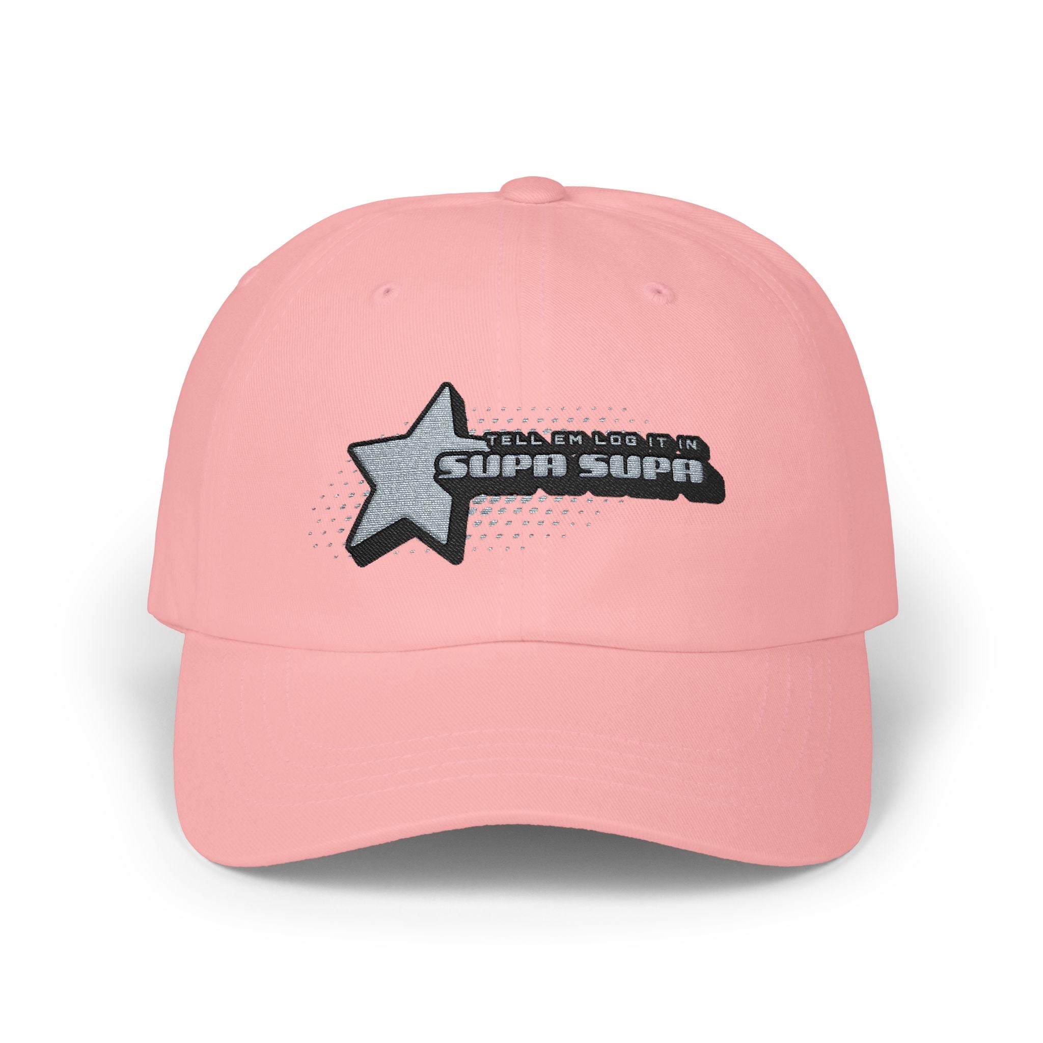 Shooting Star Embroidered Cap — 'Tell em log it in' Hat