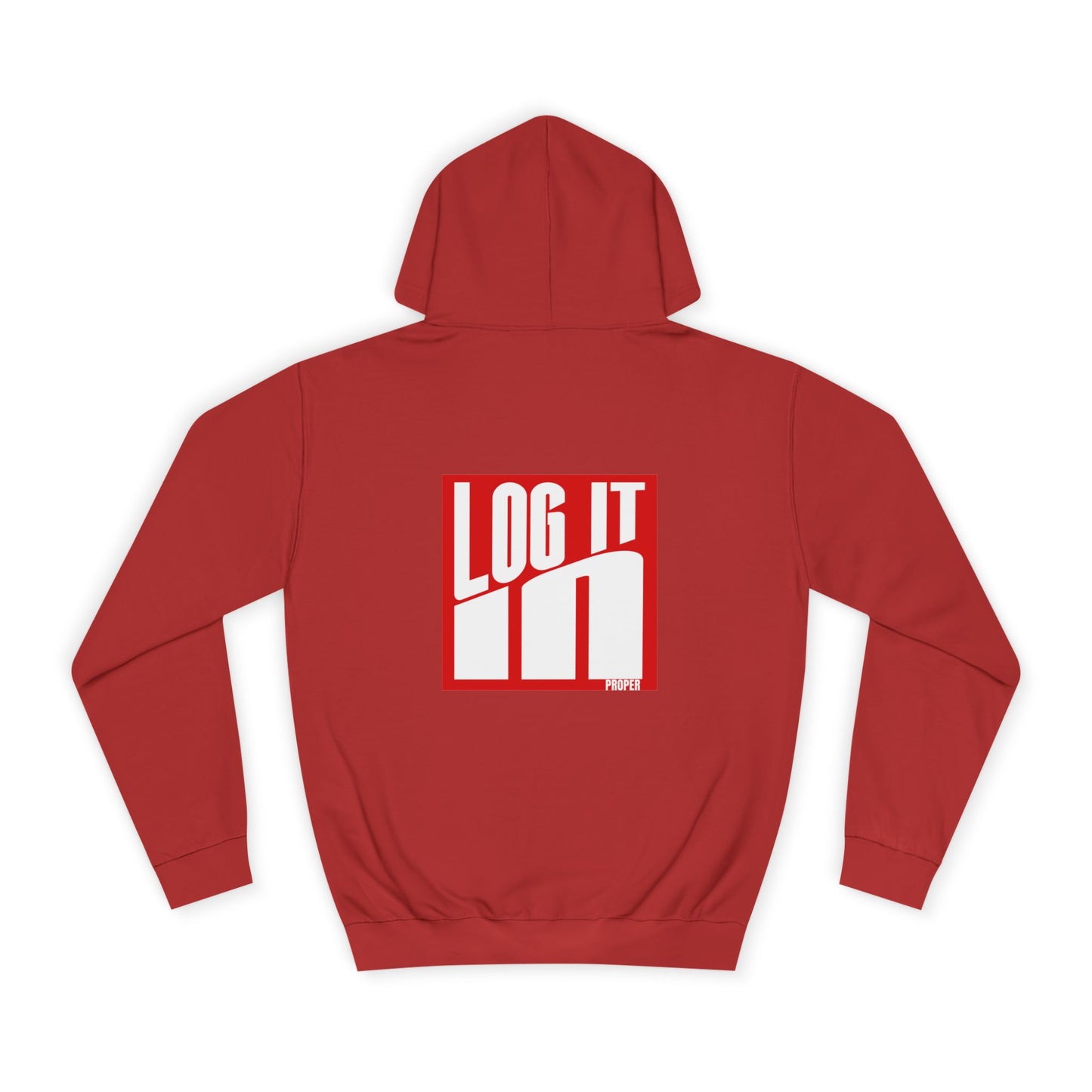 Unisex Log it in Hoodie - Trendy Campus Style, Casual Wear, Cozy Gift, Comfortable Lounge Hoodie, Essentials