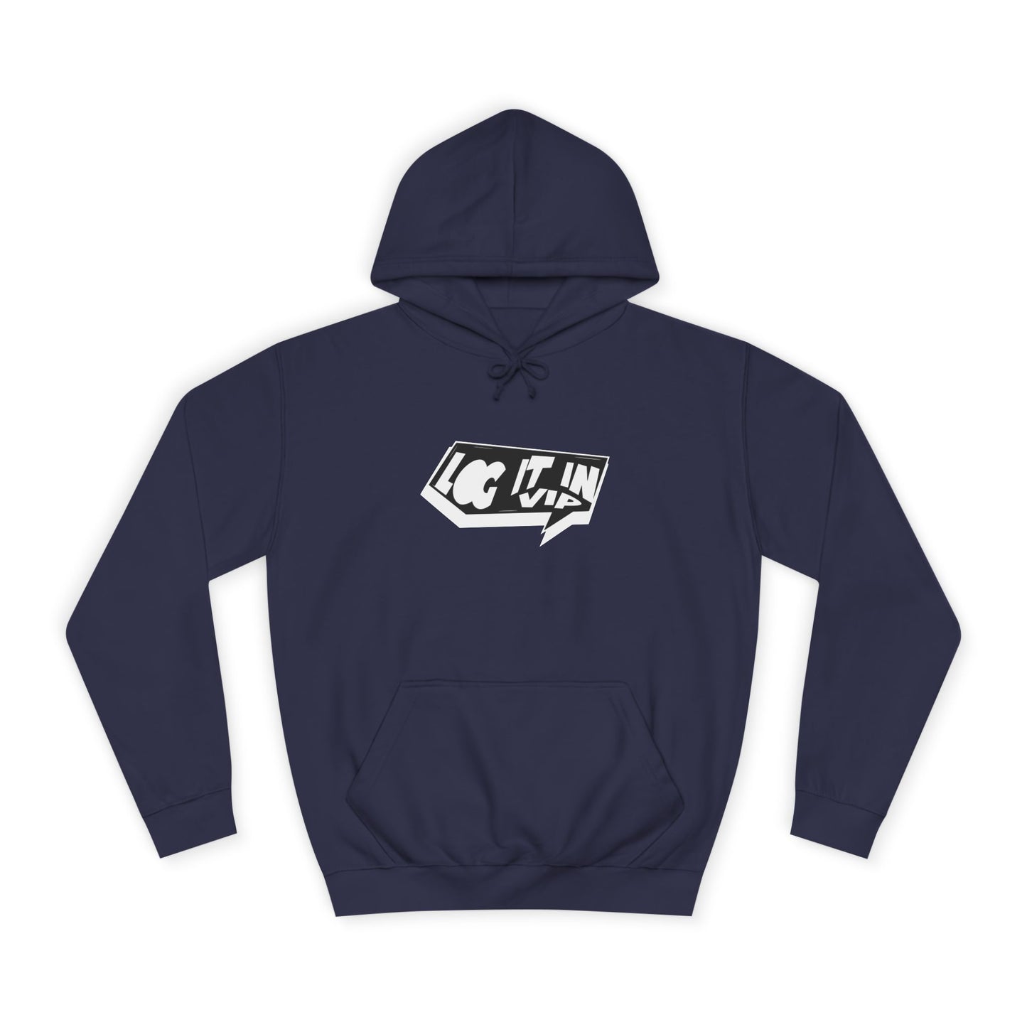 Unisex log it in Hoodie, Cozy Sweatshirt, Everyday Wear, Gift for Students, Youth Fashion, trendy Essentials