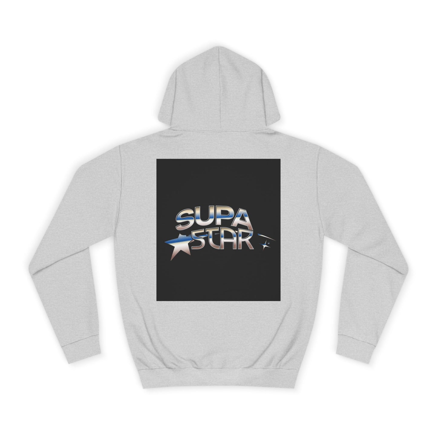 Supa Star Unisex Hoodie | Trendy Custom Apparel, Casual Wear, Star Graphic Hoodie, Adjustable Hooded Sweatshirt, Gift