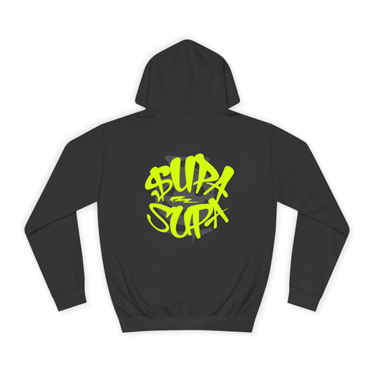 Trendy Unisex Supa Supa Hoodie, Casual Streetwear, Gift for Any one, Urban Fashion, Bright Graphic Design