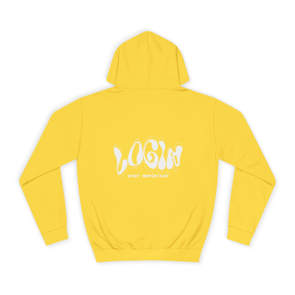 Cool College Unisex Hoodie - LOGIN, Apparel, Funny Hoodie, Gift, Cozy Wear,Trendy Fashion