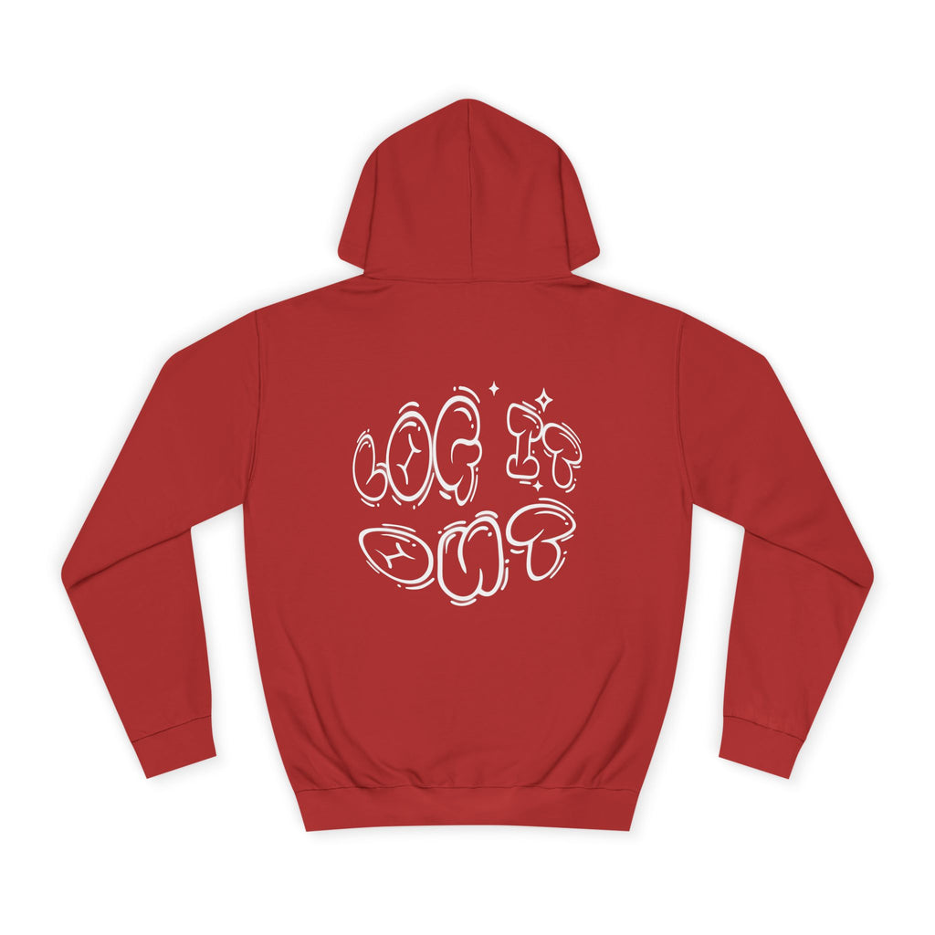 Cozy Unisex Hoodie - "Log It Out" Graphic - Perfect for Casual Wear, Gift