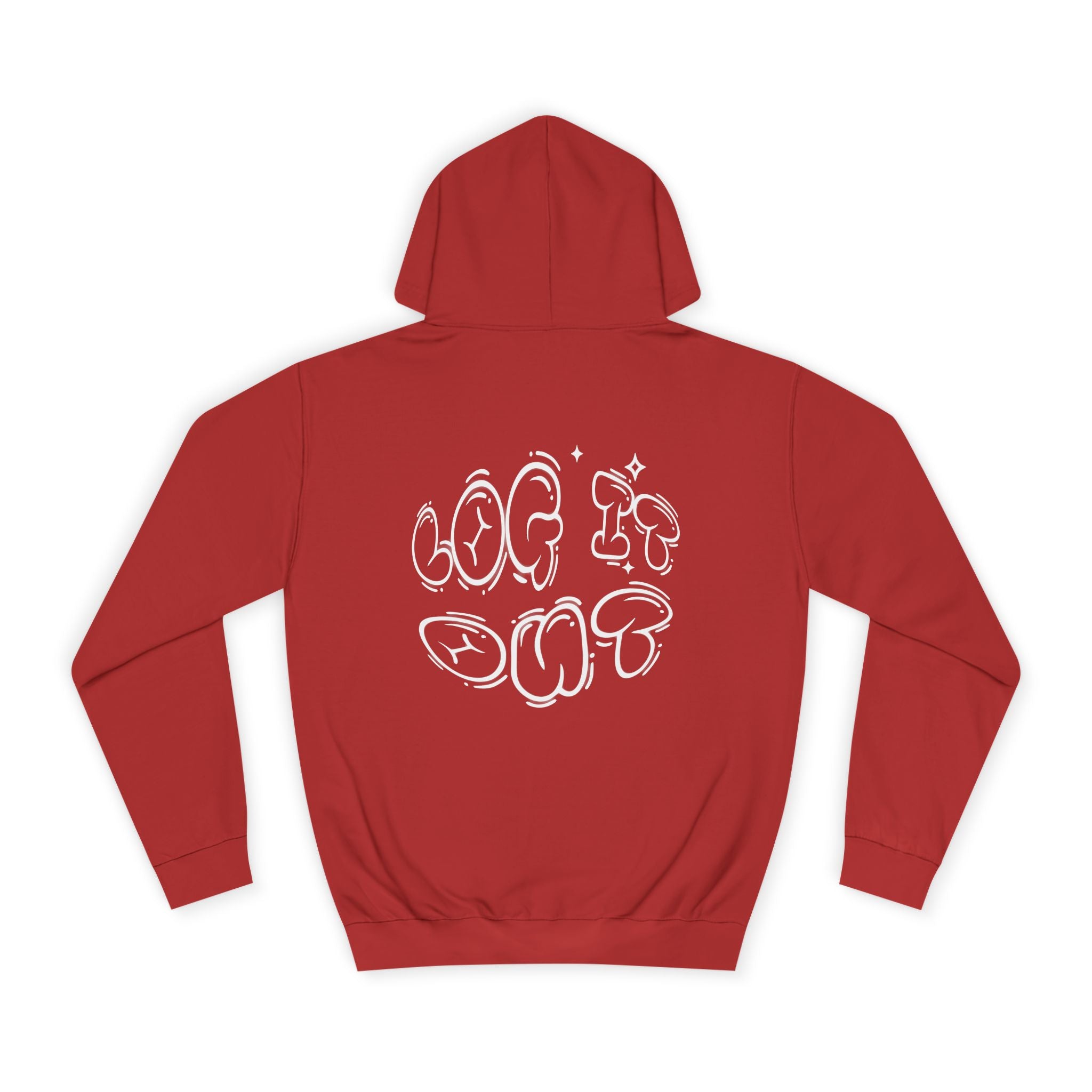 Cozy Unisex Hoodie - "Log It Out" Graphic - Perfect for Casual Wear, Gift