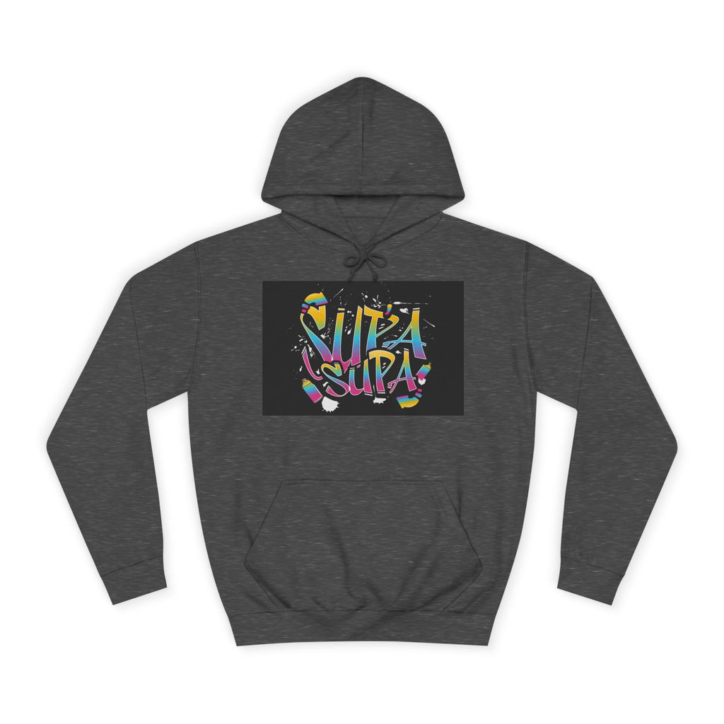 Colorful Unisex Supa Supa Hoodie, Casual Sweatshirt, Vibrant Apparel, Streetwear Hoodie