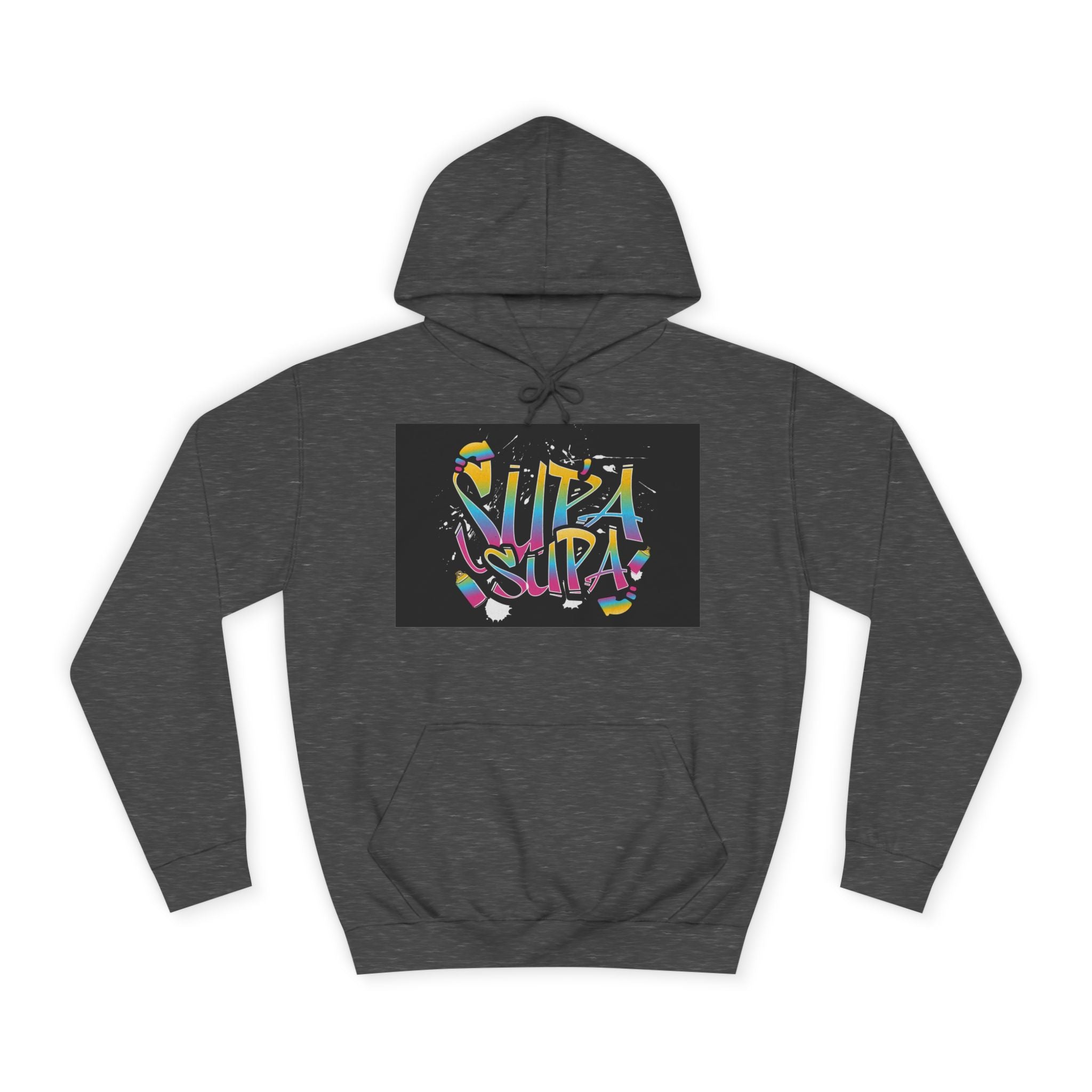 Colorful Unisex Supa Supa Hoodie, Casual Sweatshirt, Vibrant Apparel, Streetwear Hoodie
