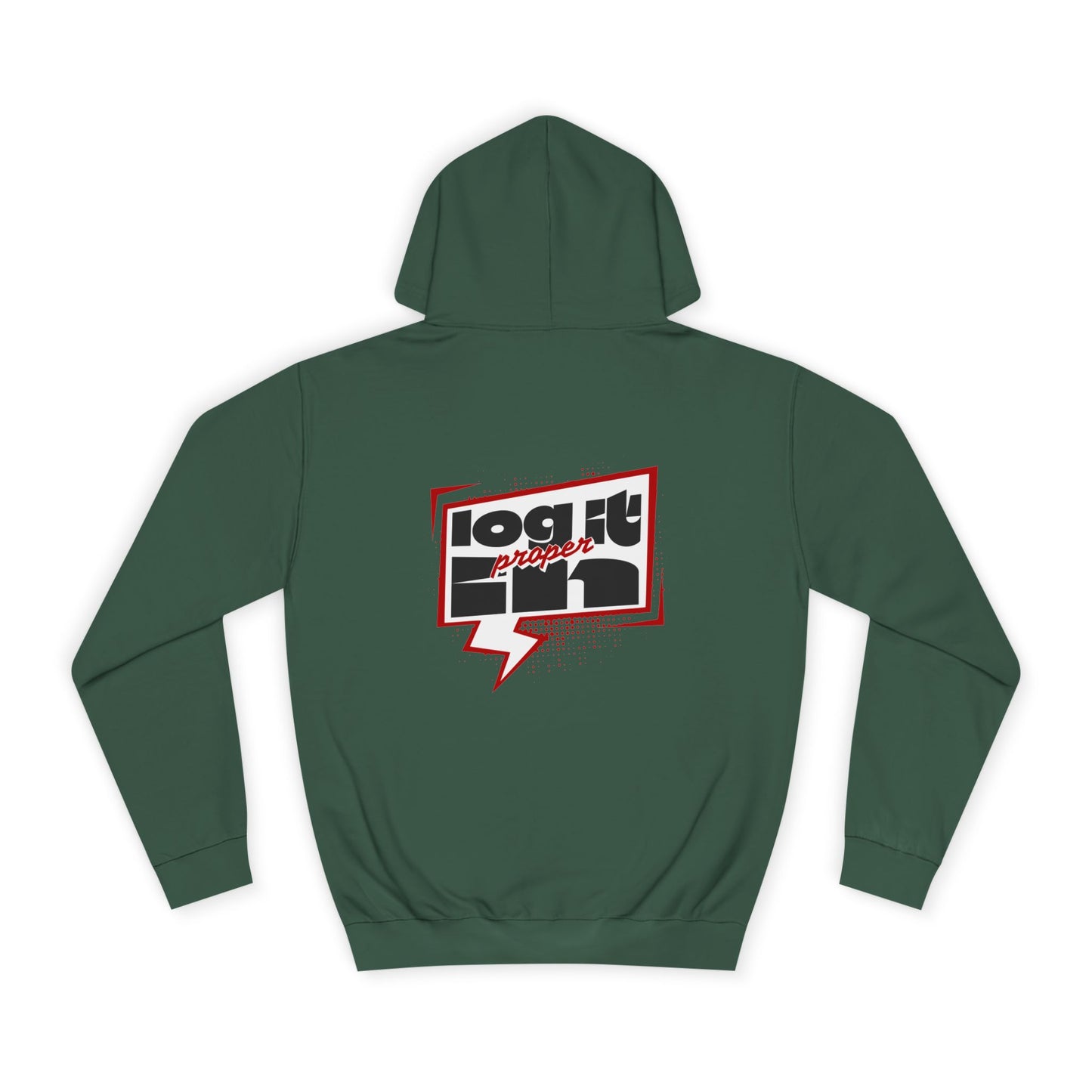 Unisex Log it in Hoodie - Casual Streetwear, College Apparel, Gift, Comfortable Hoodie, Unique Graphic Sweatshirt