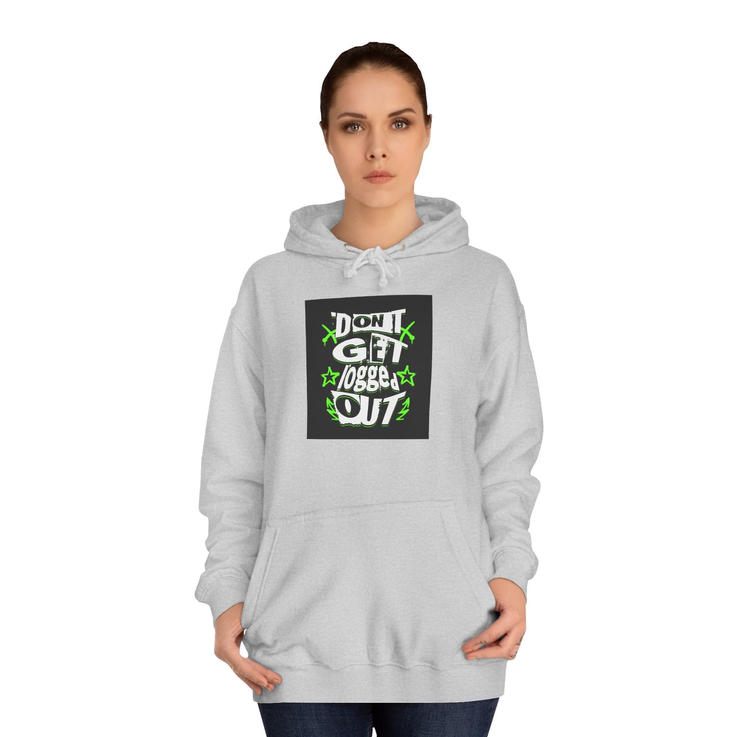 Vibrant Unisex Hoodie - Perfect for Life, Casual Outings & Gift Ideas - Fun Design: 'Don't Get Logged Out!'