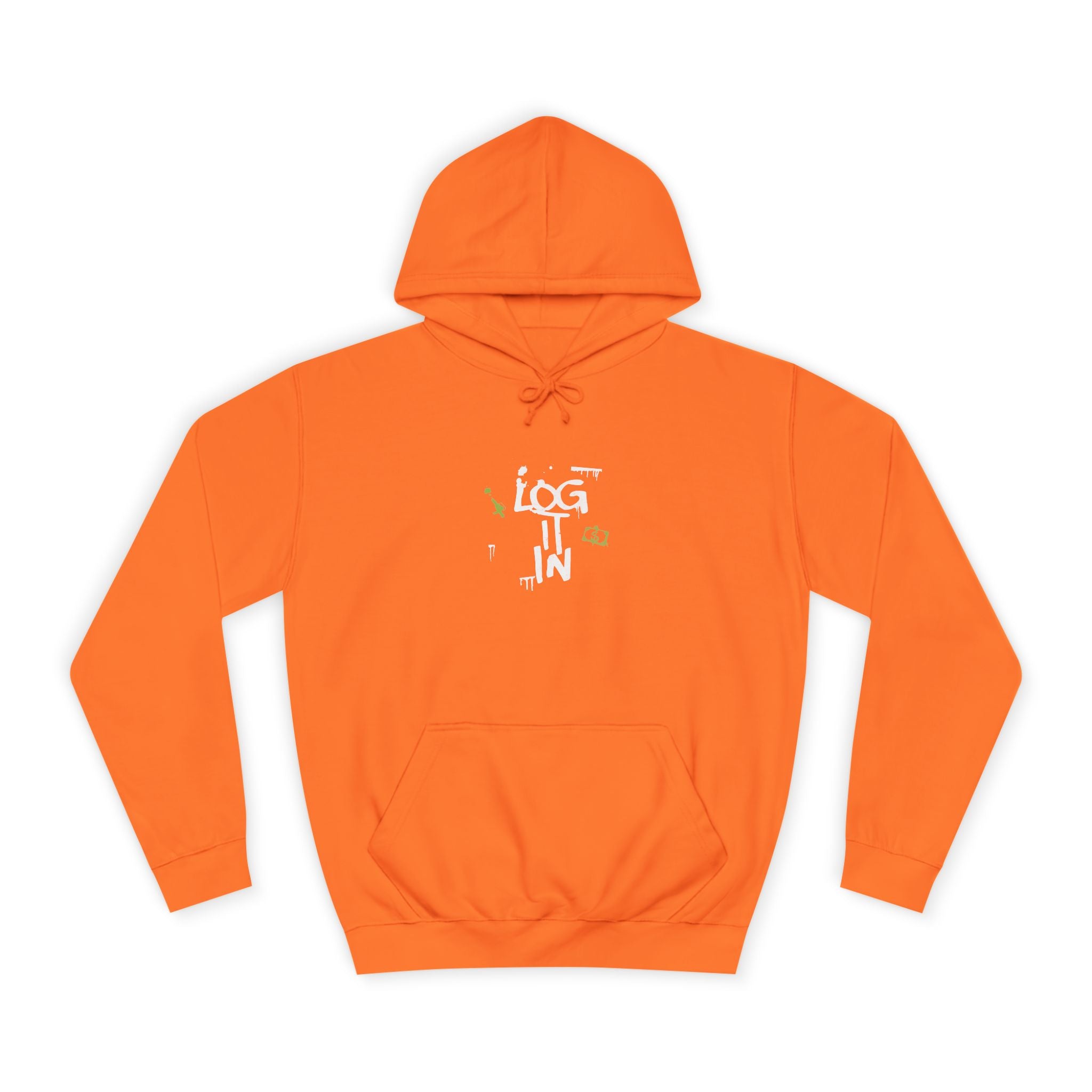 log it in Hoodie — Minimal Vintage Print