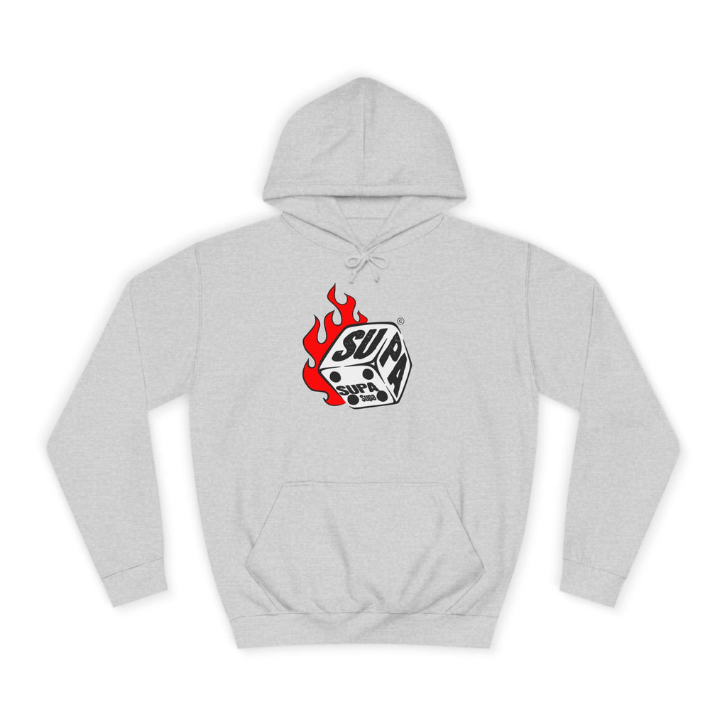 Cool Fire Graphic Unisex SUPA Hoodie, Apparel, Streetwear, Casual Wear, Unique Hooded Sweatshirt