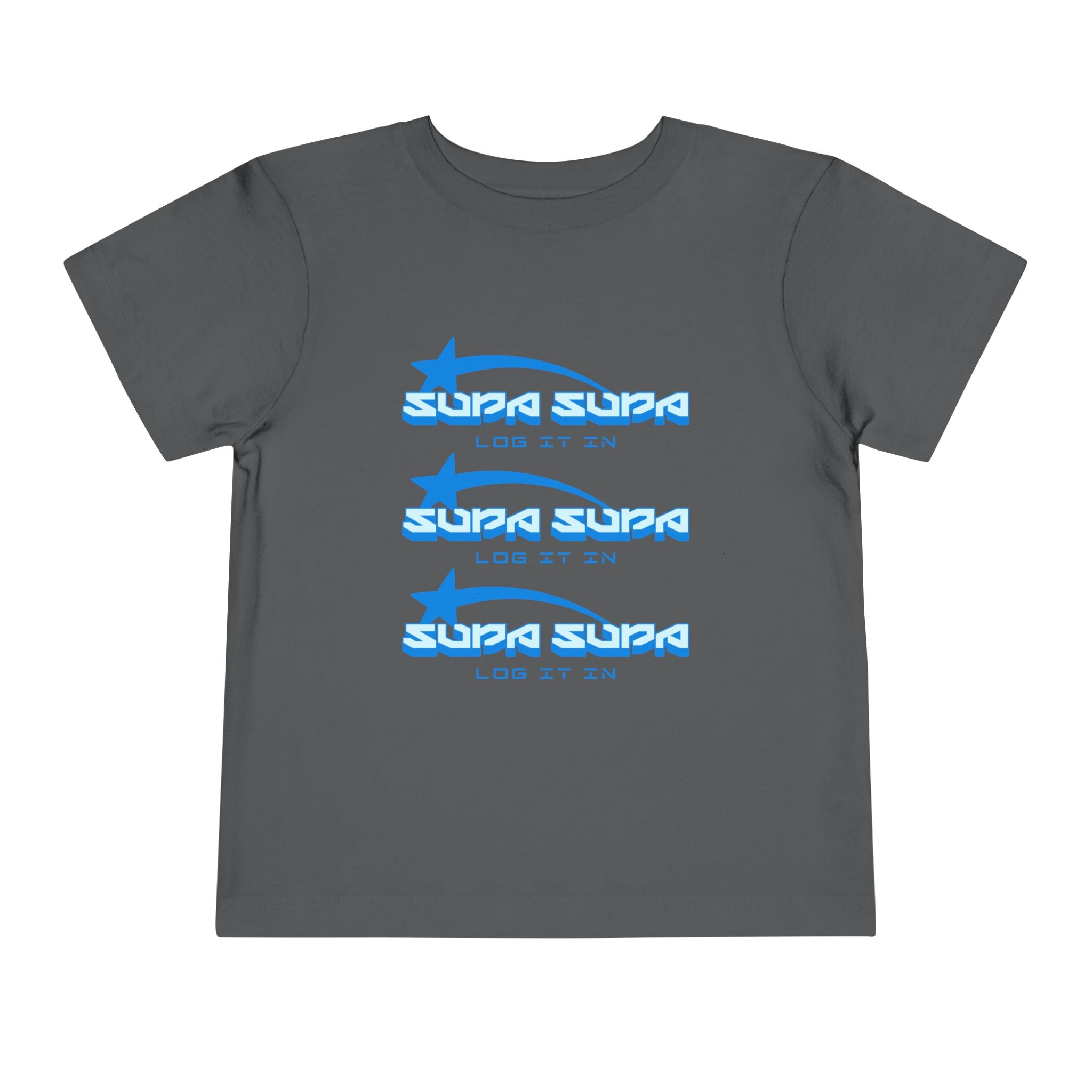 Toddler Tee — Blue Star 'Supa Supa' Graphic Shirt
