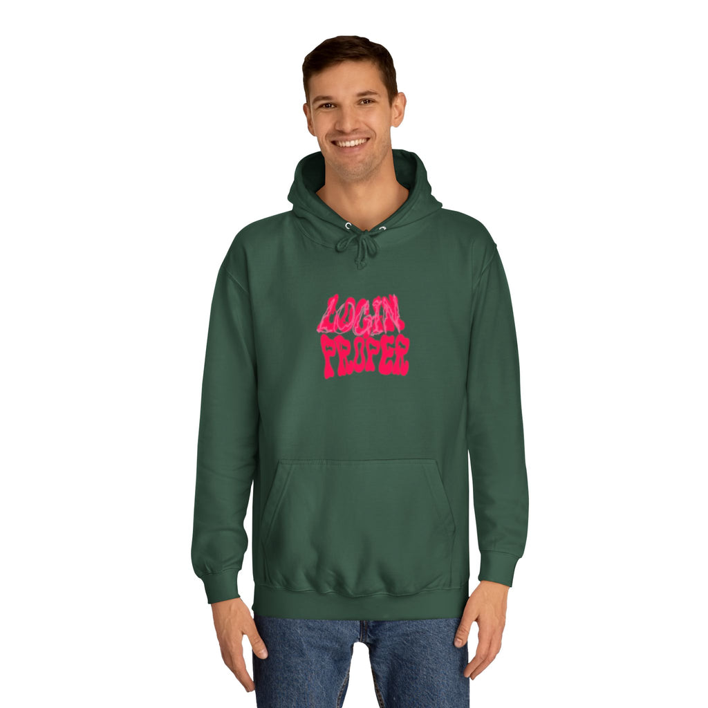 Trendy Unisex Hoodie - 'LOGIN PROPER' Graphic Sweatshirt for, Casual Wear, Gifts' Events, Street Style