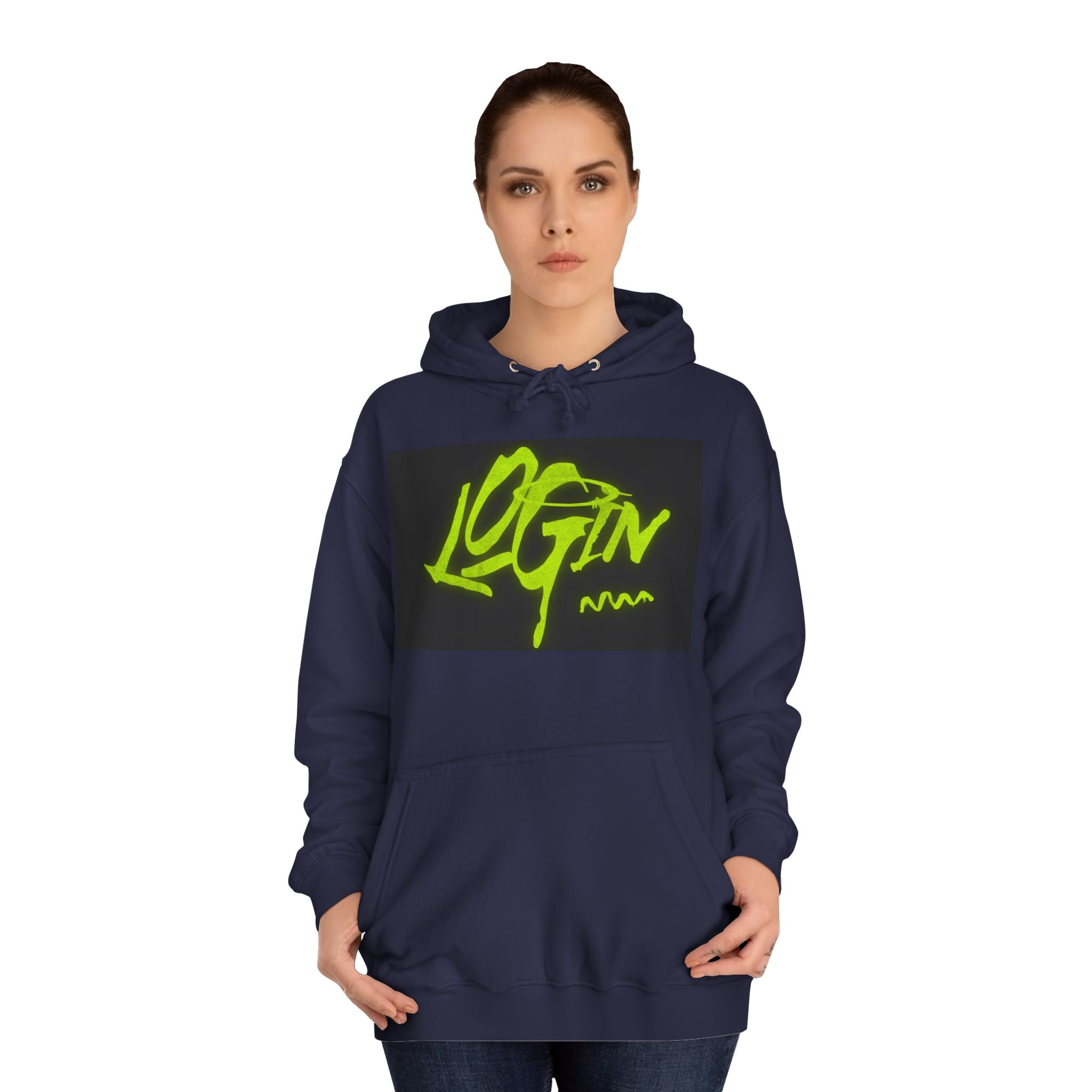 Trendy Unisex Hoodie - 'LOGIN' Graphic Design