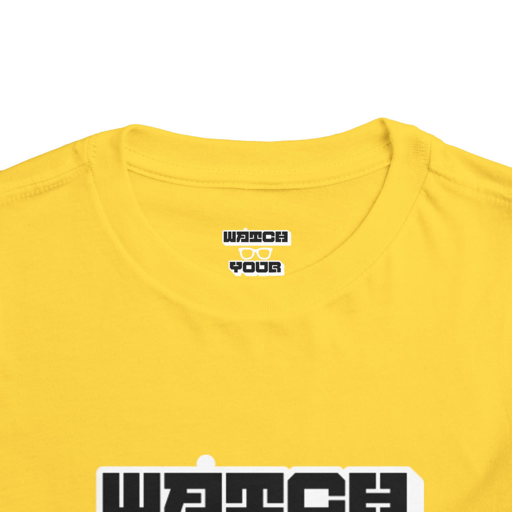 Toddler Tee — "Watch Your Back" Graphic Kids Shirt