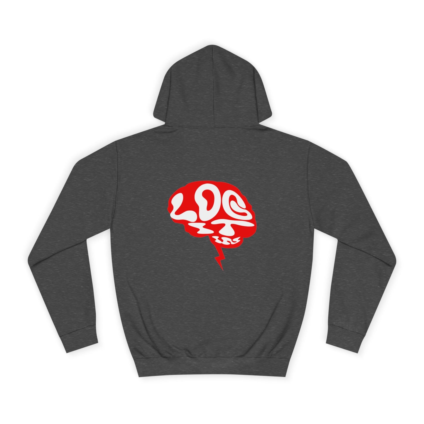Unisex Log it in Hoodie with Unique Brain Design, Casual Wear, Trendy Apparel, Festive Occasions, Graphic Hoodie