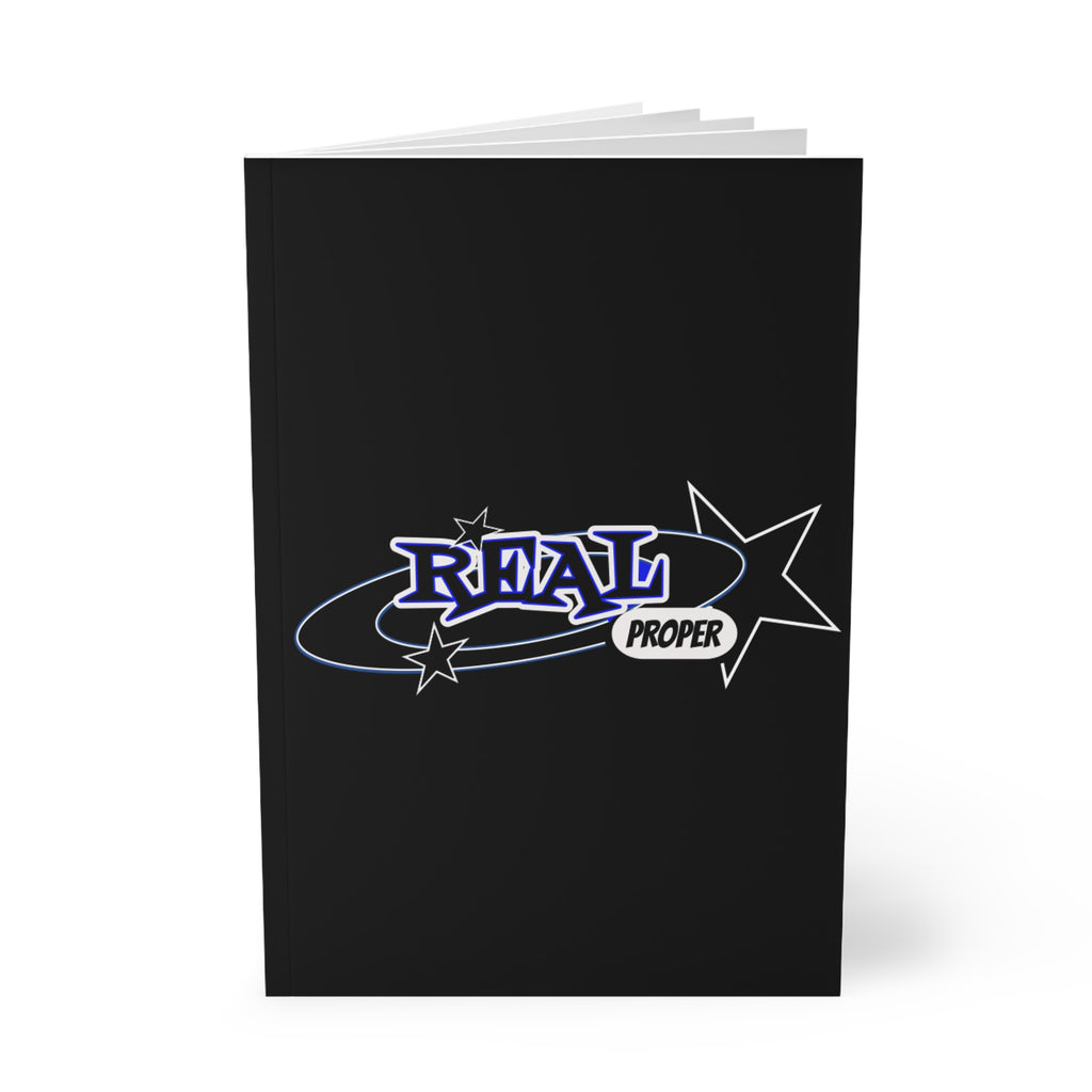 A5 Notebook — "Real Proper" Star Graphic Softcover Journal