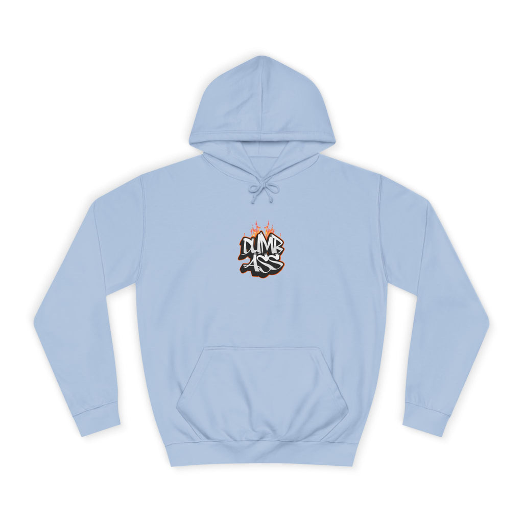 Dumb Ass Graffiti Hoodie – Bold Streetwear Pullover with Flame Lettering