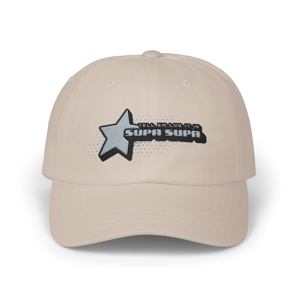 Shooting Star Embroidered Cap — 'Tell em log it in' Hat