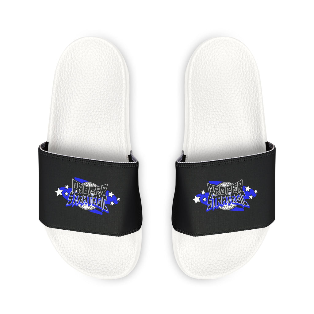 Youth Slide Sandals – "SUPA SUPA" Star Graphic Removable Strap Slides