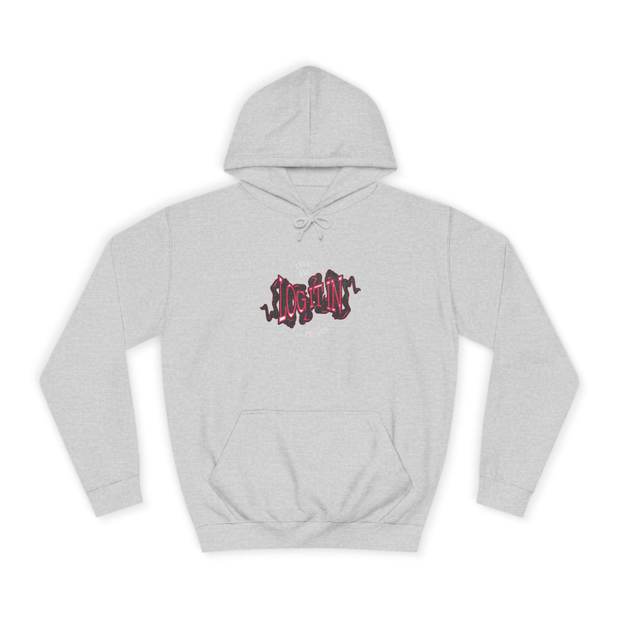 'Log it in'Hoodie for Unisex, Casual Wear, Trendy Apparel, Perfect for Everyday wear, Comfortable Fit