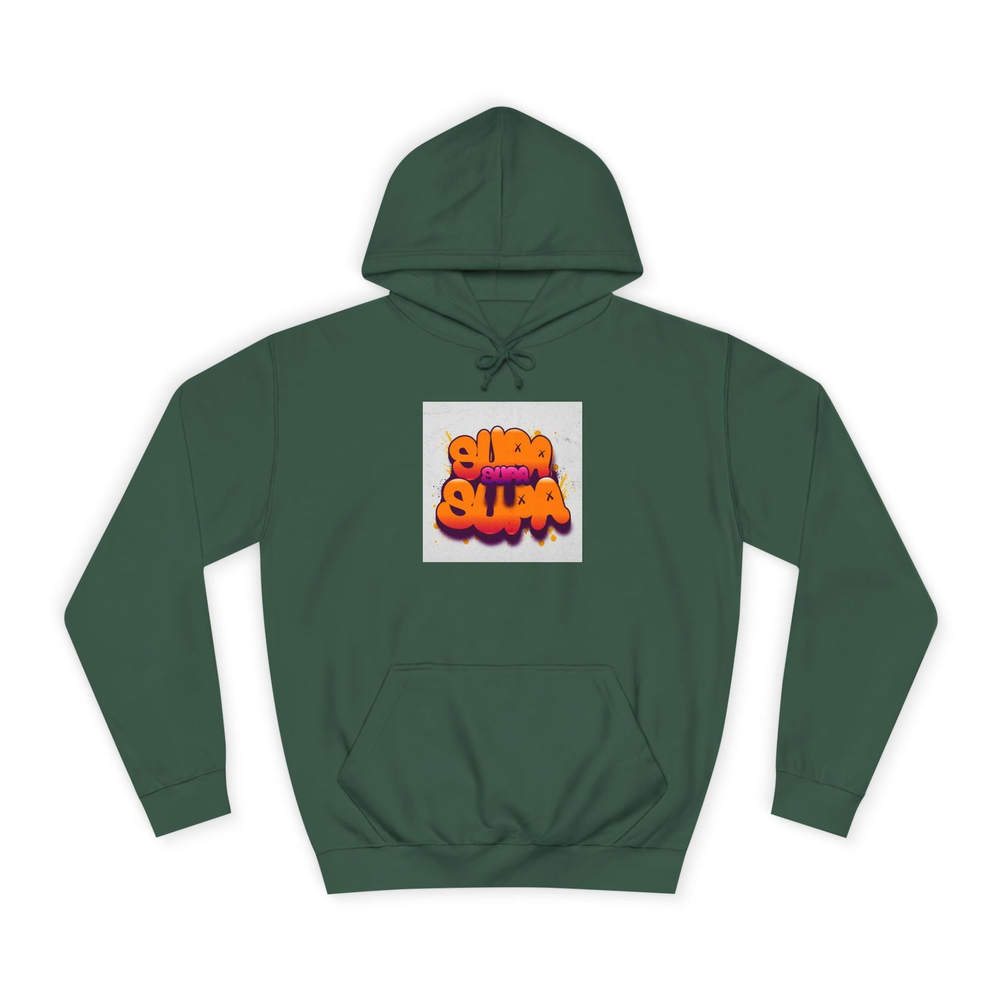 Vibrant Unisex Supa Supa Hoodie with Graffiti Design, Streetwear, Casual Wear, Gift, Fall Fashion, Trendy Spirit