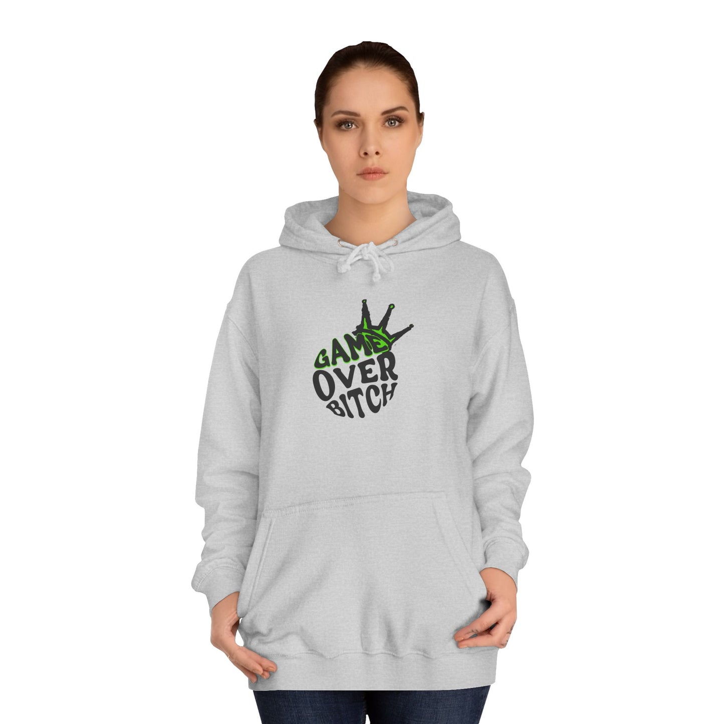 Unisex Hoodie - 'Game Over Bitch' Graphic Sweatshirt for everyone