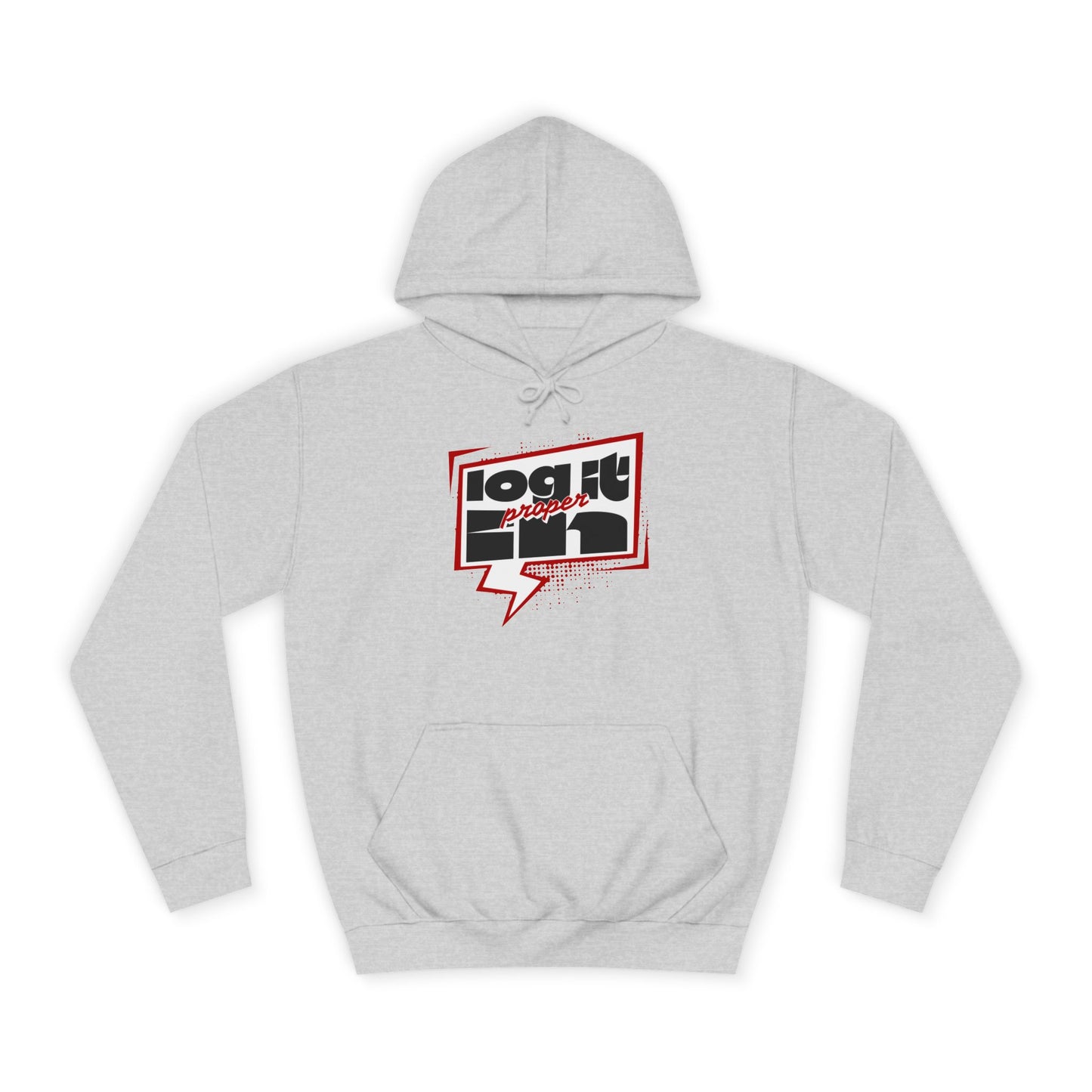 Unisex Log it in Hoodie - Casual Streetwear, College Apparel, Gift, Comfortable Hoodie, Unique Graphic Sweatshirt