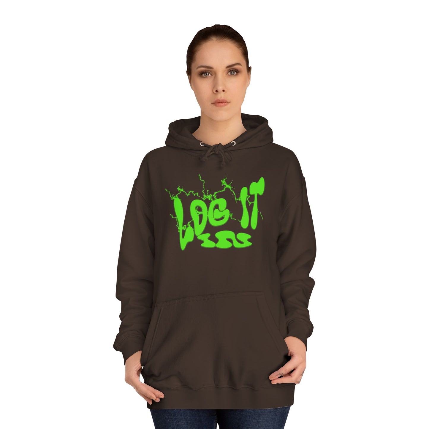 Unisex Hoodie with 'Log It in' Design, Cozy Casual Sweater for Trendy wear, Gift for Comfortable Everyday Wear