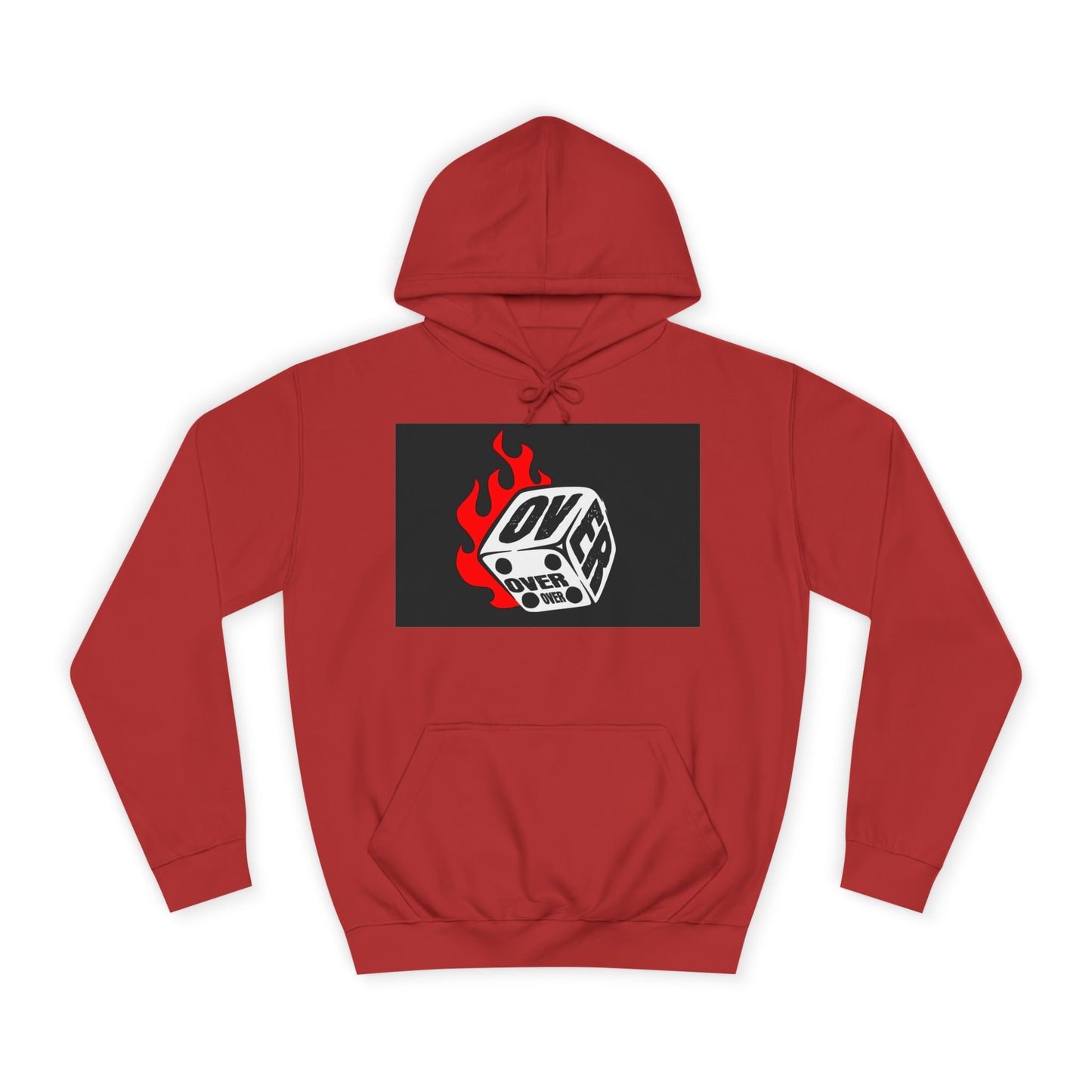 OVER Graphic Hoodie, Oversized Sweatshirt, Trendy Unisex Hoodie, Gift, Casual Layering Top