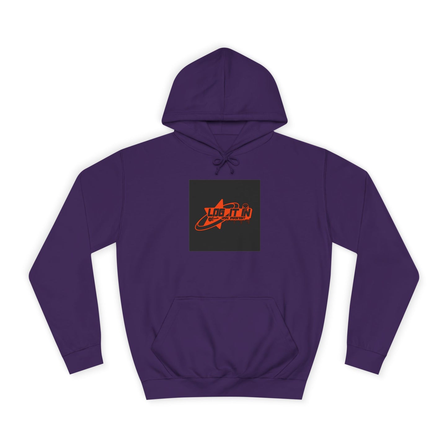 Unisex Log it in Hoodie with Vibrant Retro Design – Perfect for Life, Events, Gift, Relaxed Style, Holiday Wear