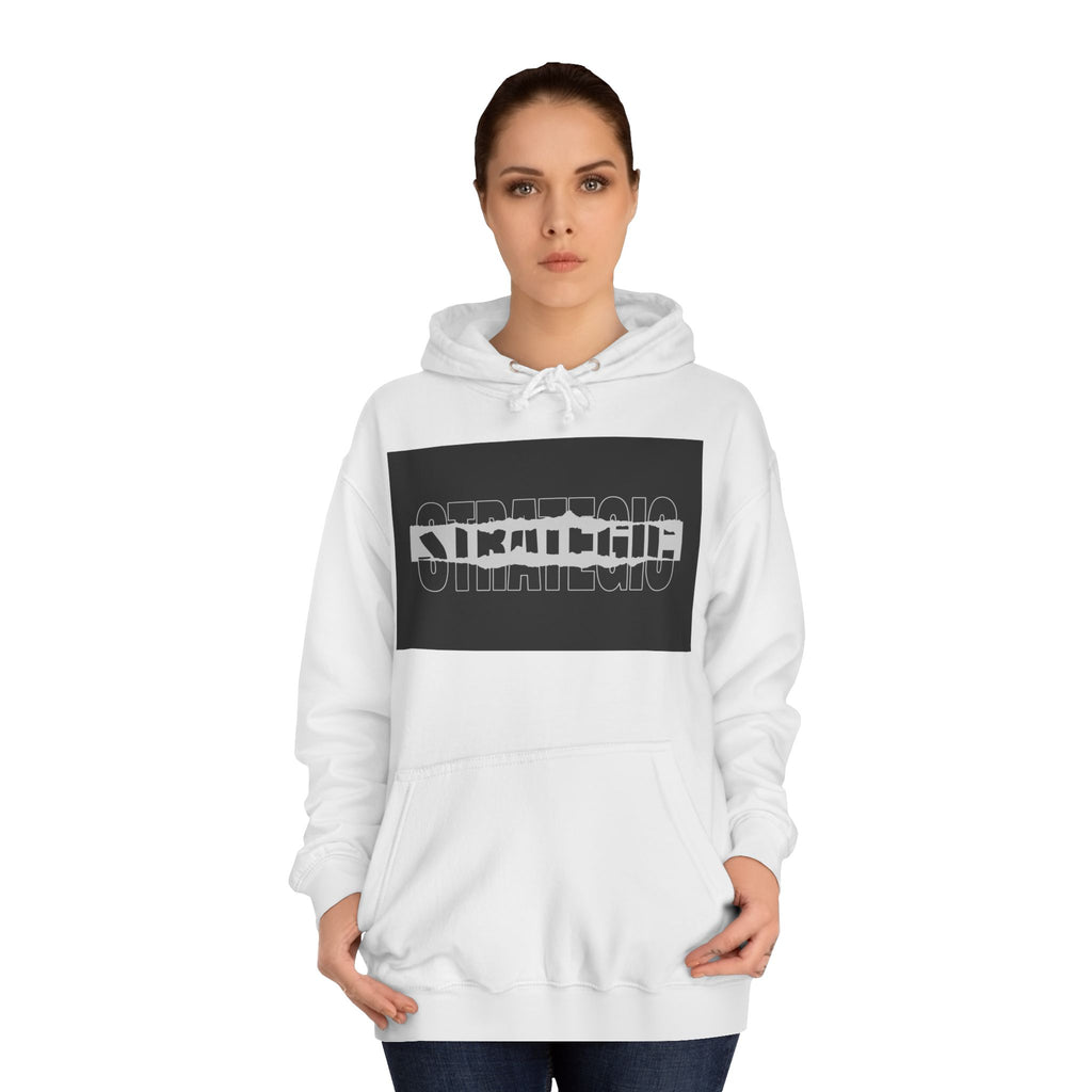 Unisex Hoodie with Strategic Print, Casual Sweatshirt,Gift, Trendy Apparel, Everyday Wear