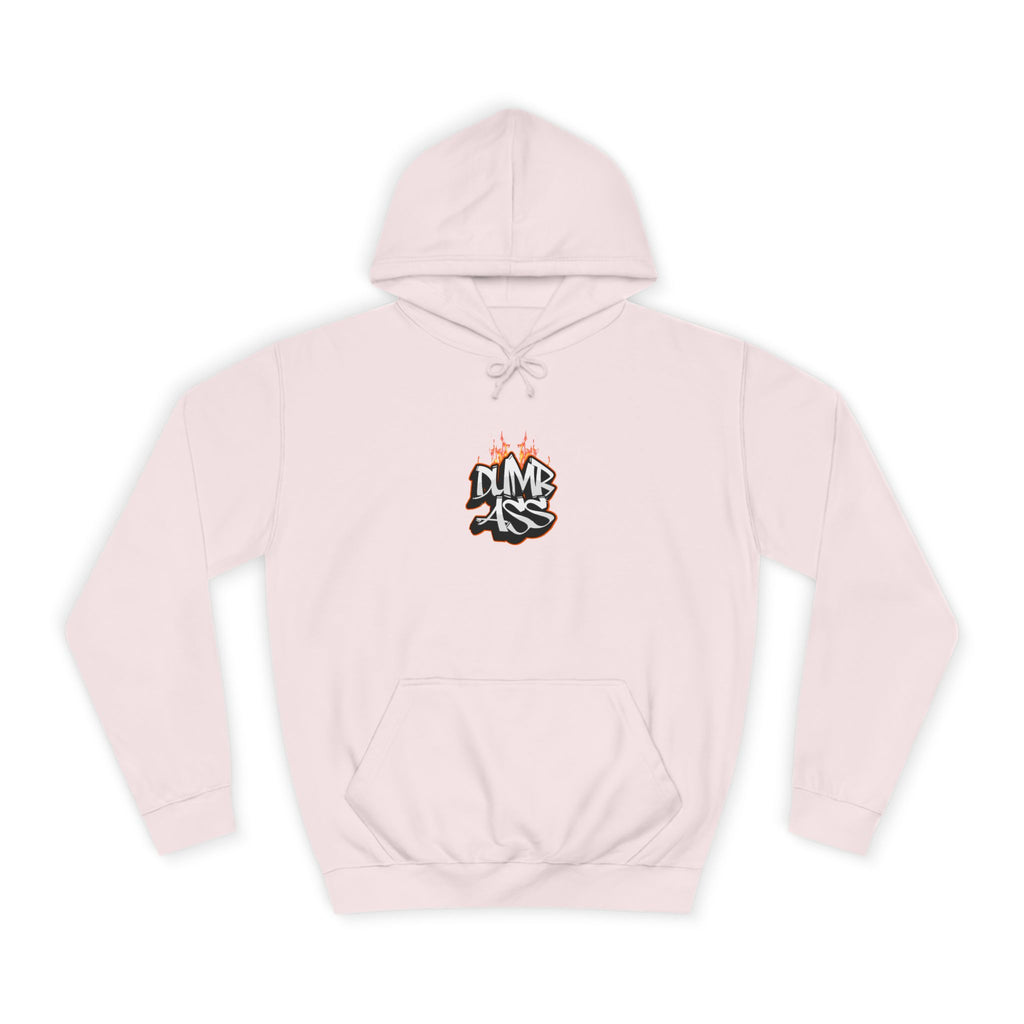 Dumb Ass Graffiti Hoodie – Bold Streetwear Pullover with Flame Lettering