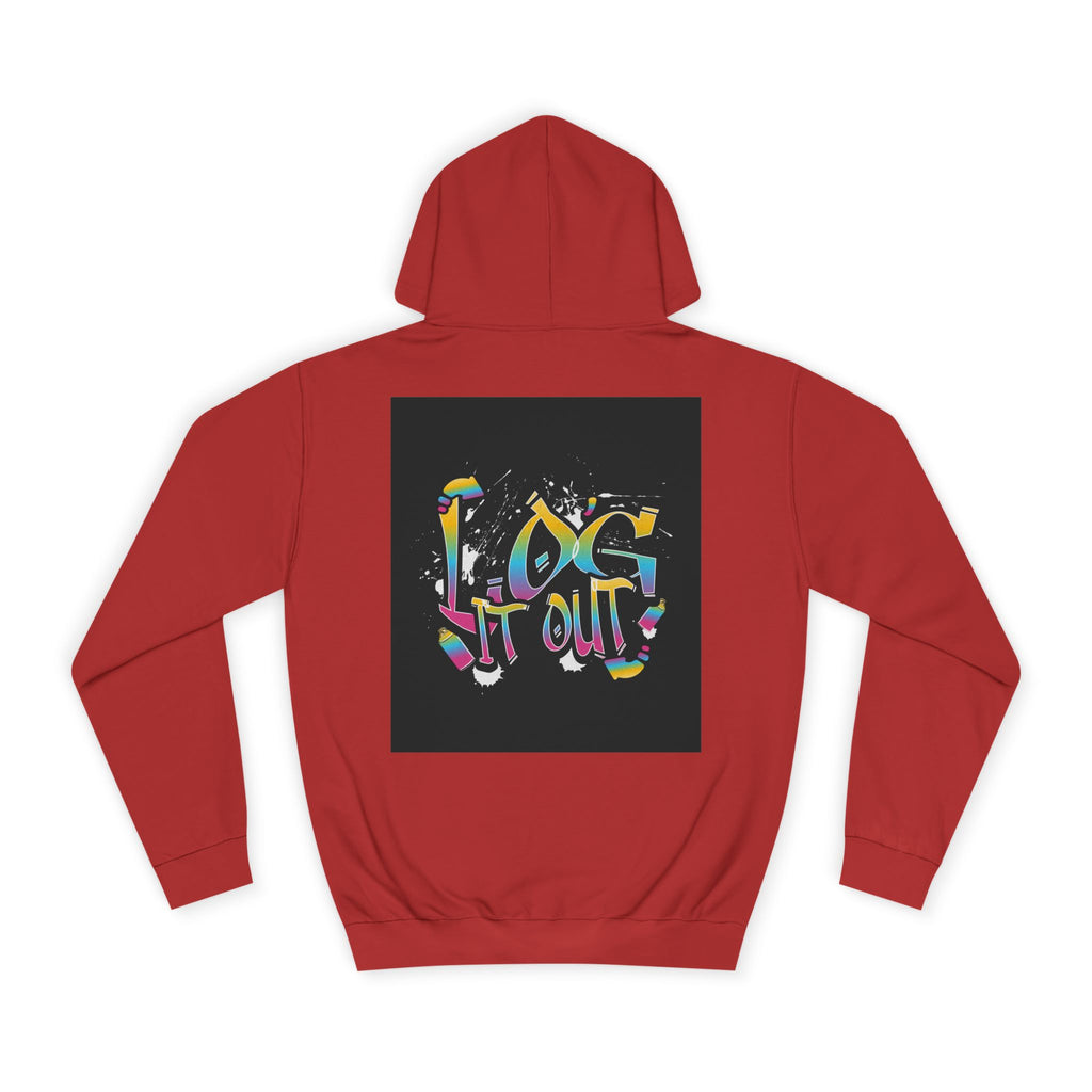 Colorful Unisex log it out Hoodie - Perfect for Students, Casual Wear, Gifts, Relaxed Style, trendy wear