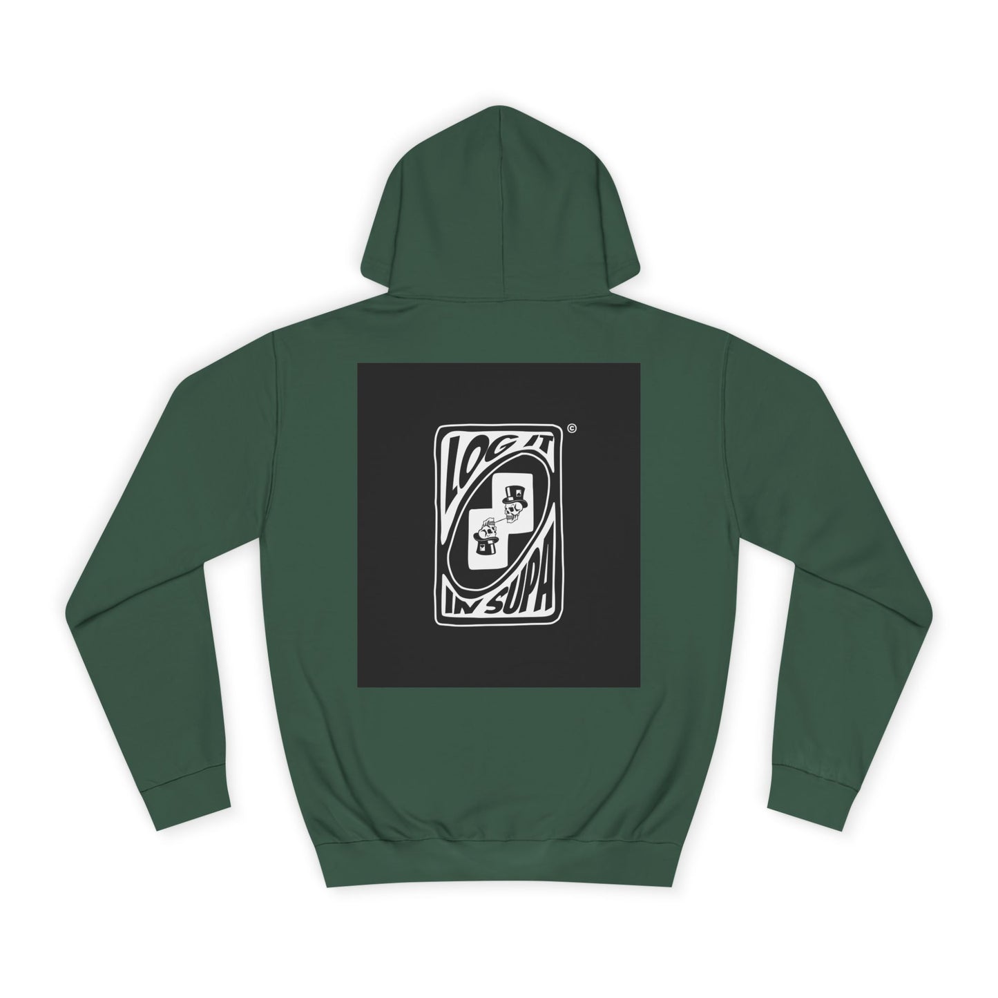 Unisex Log it in Hoodie with Unique Graphic Design, Ideal for Custom Wear, Gifts for Graduates, Cool Streetwear