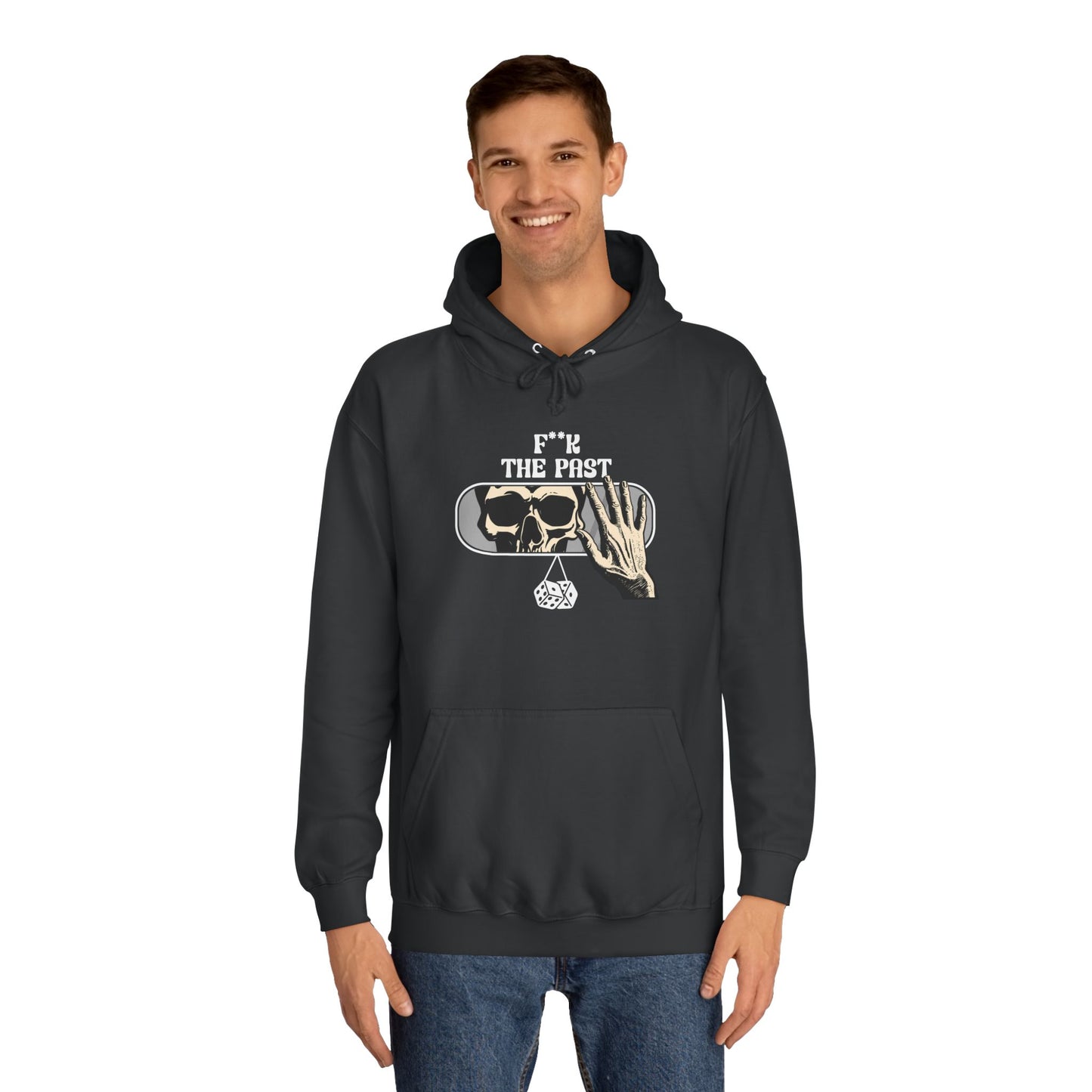 Unisex Hoodie with Bold Message - "F*k The Past" - Casual Wear, Gifts for Graduates, Unique Streetwear, Motivational Apparel