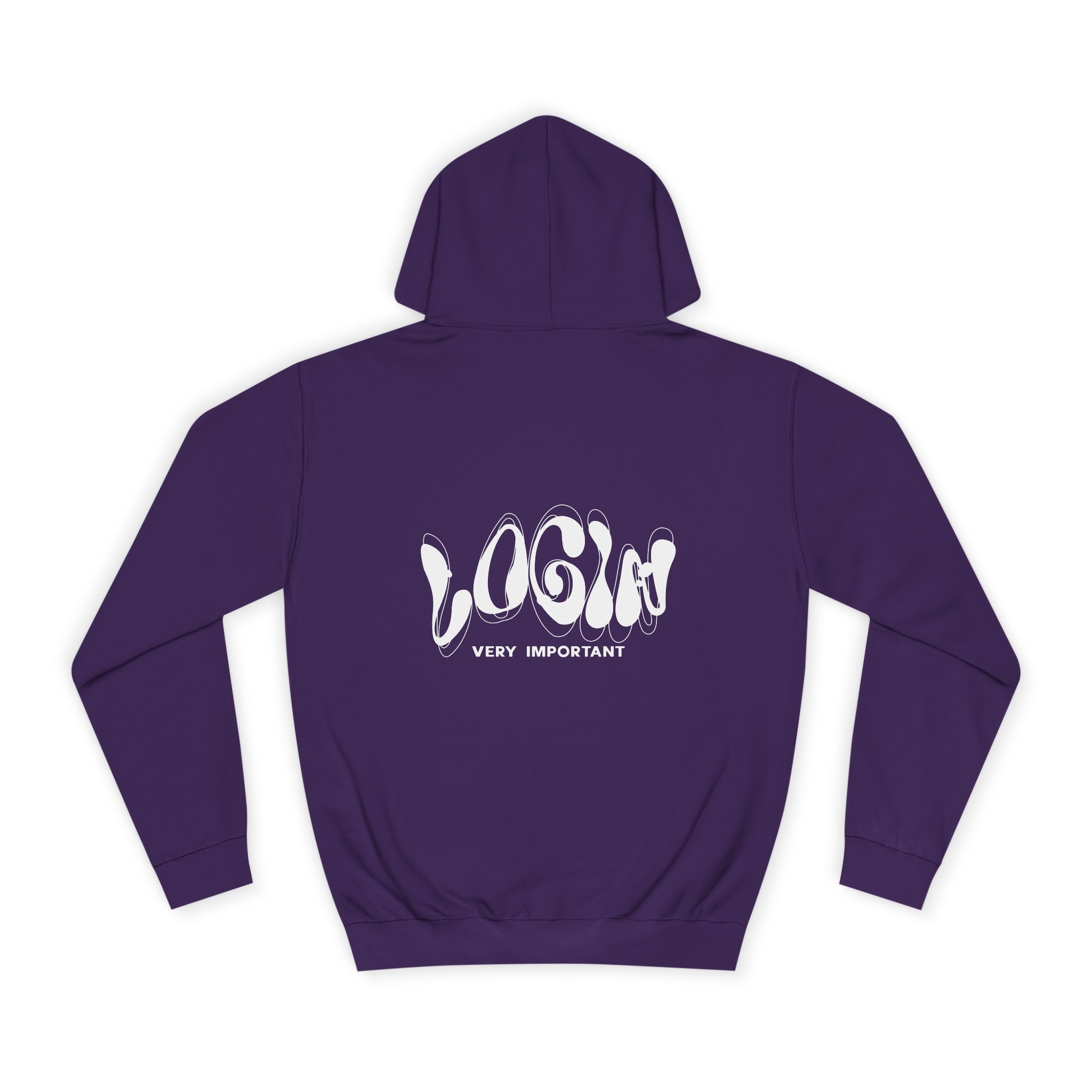 Cool College Unisex Hoodie - LOGIN, Apparel, Funny Hoodie, Gift, Cozy Wear,Trendy Fashion