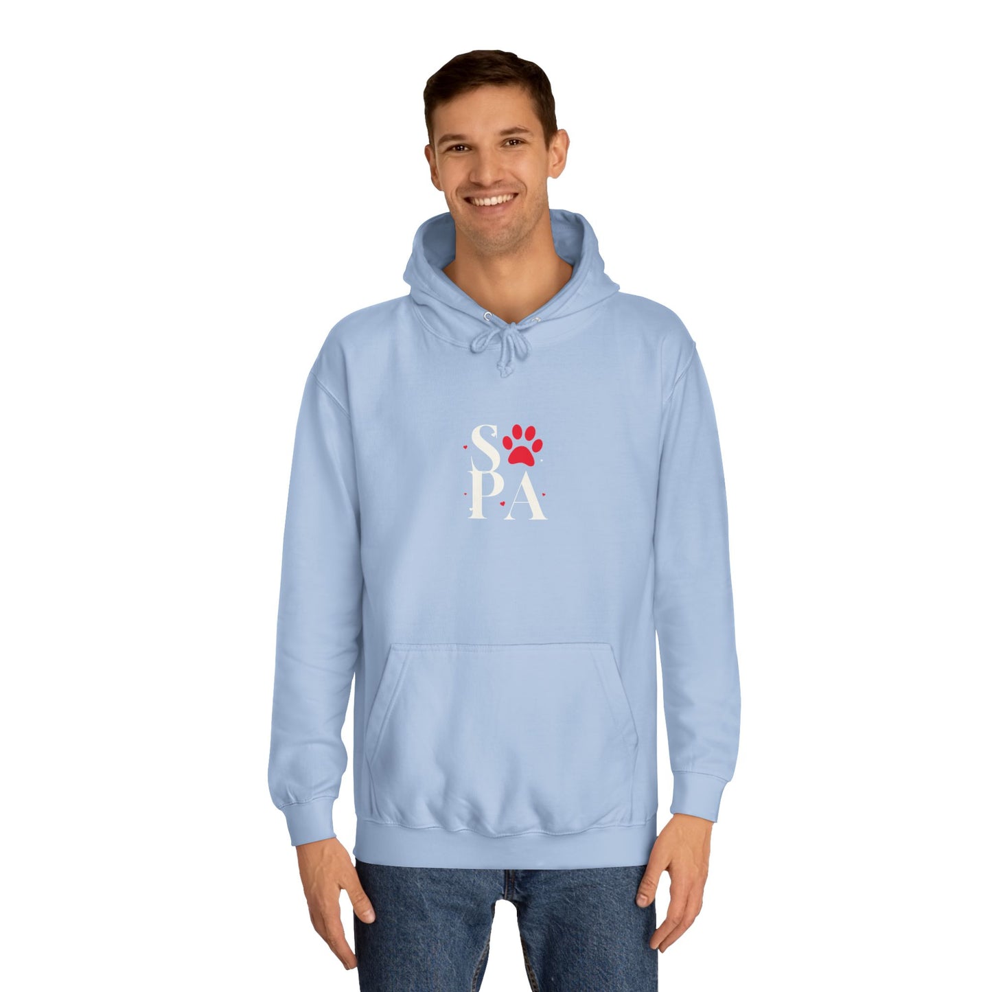 Cozy Hoodie with Paw Print | Unisex Sweatshirt, Gift for Animal Lovers, Apparel, Casual Wear, Birthday