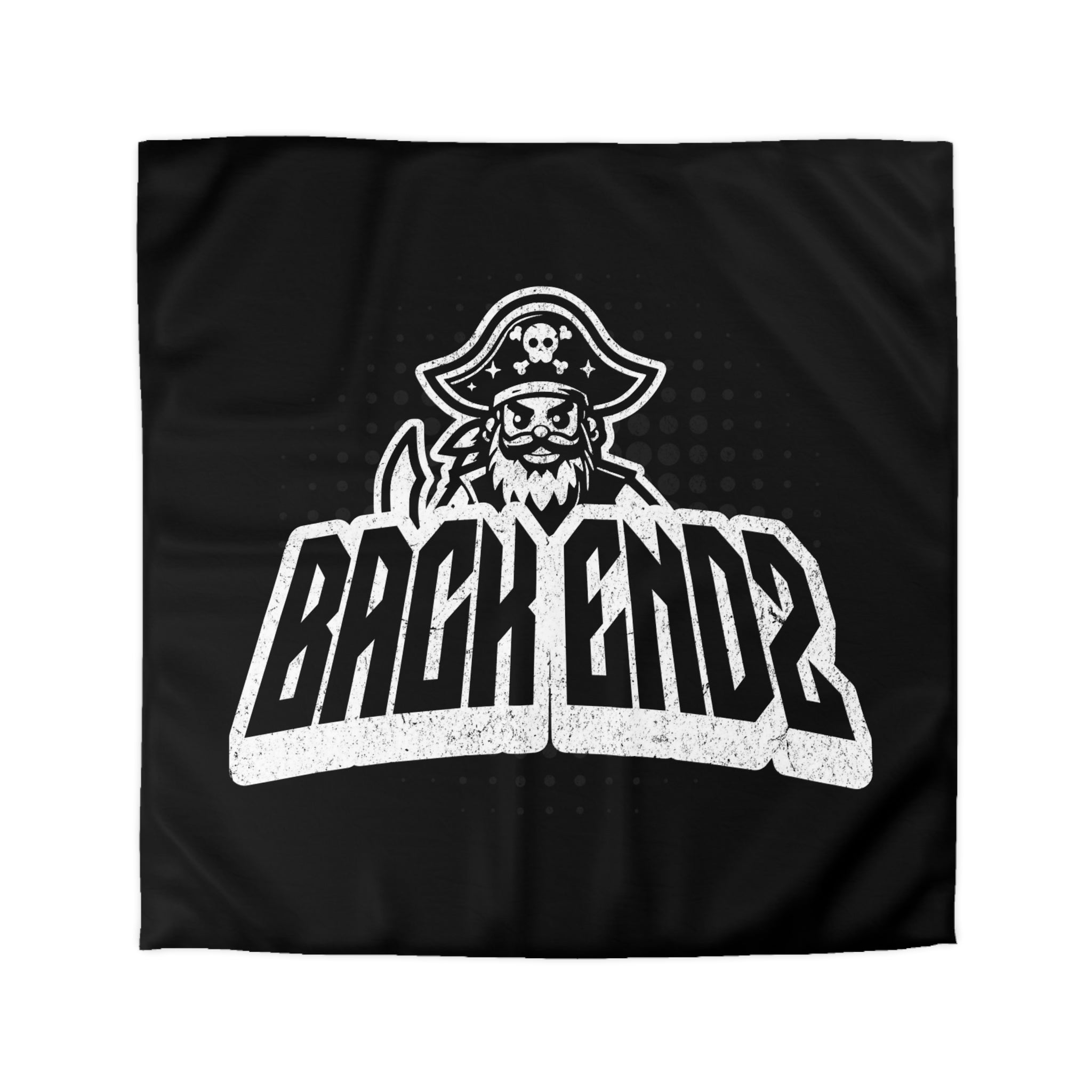 Pirate Skull 'Back Endz' Microfiber Duvet Cover — Bold Gamer / Tech Skull Bedding