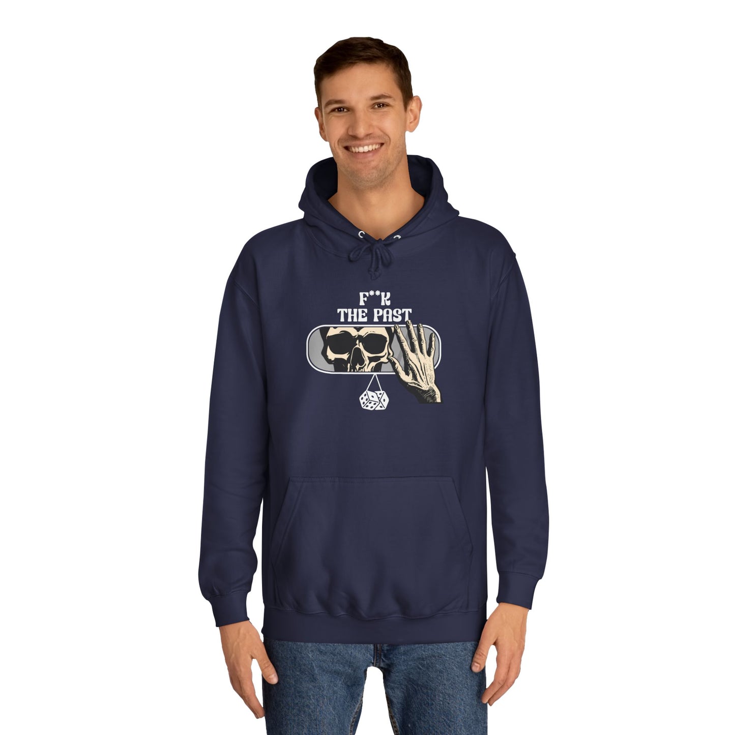 Unisex Hoodie with Bold Message - "F*k The Past" - Casual Wear, Gifts for Graduates, Unique Streetwear, Motivational Apparel