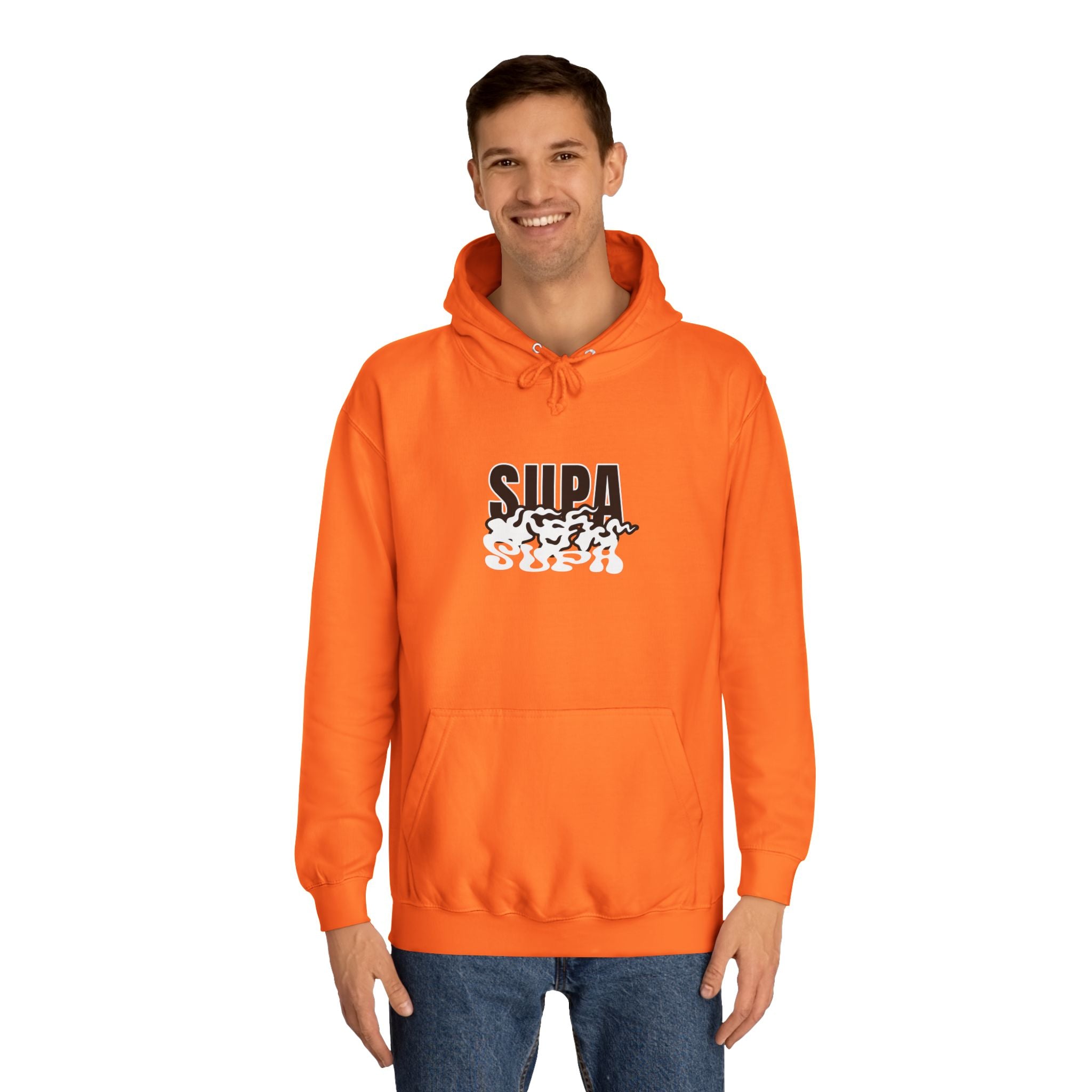 Trendy Unisex Hoodie with 'SUPA' Design | Casual Wear, Apparel, Street Style, Gift, Cozy Fashion