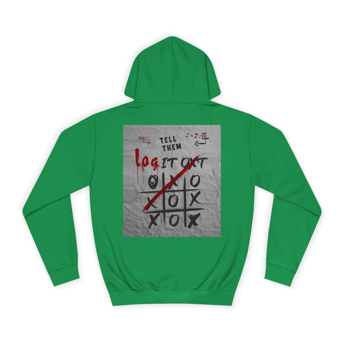 Unisex Log it out Hoodie with Graffiti Design - Trendy Sweatshirt, Custom Gear, Casual Wear, Gift for Cozy Layering