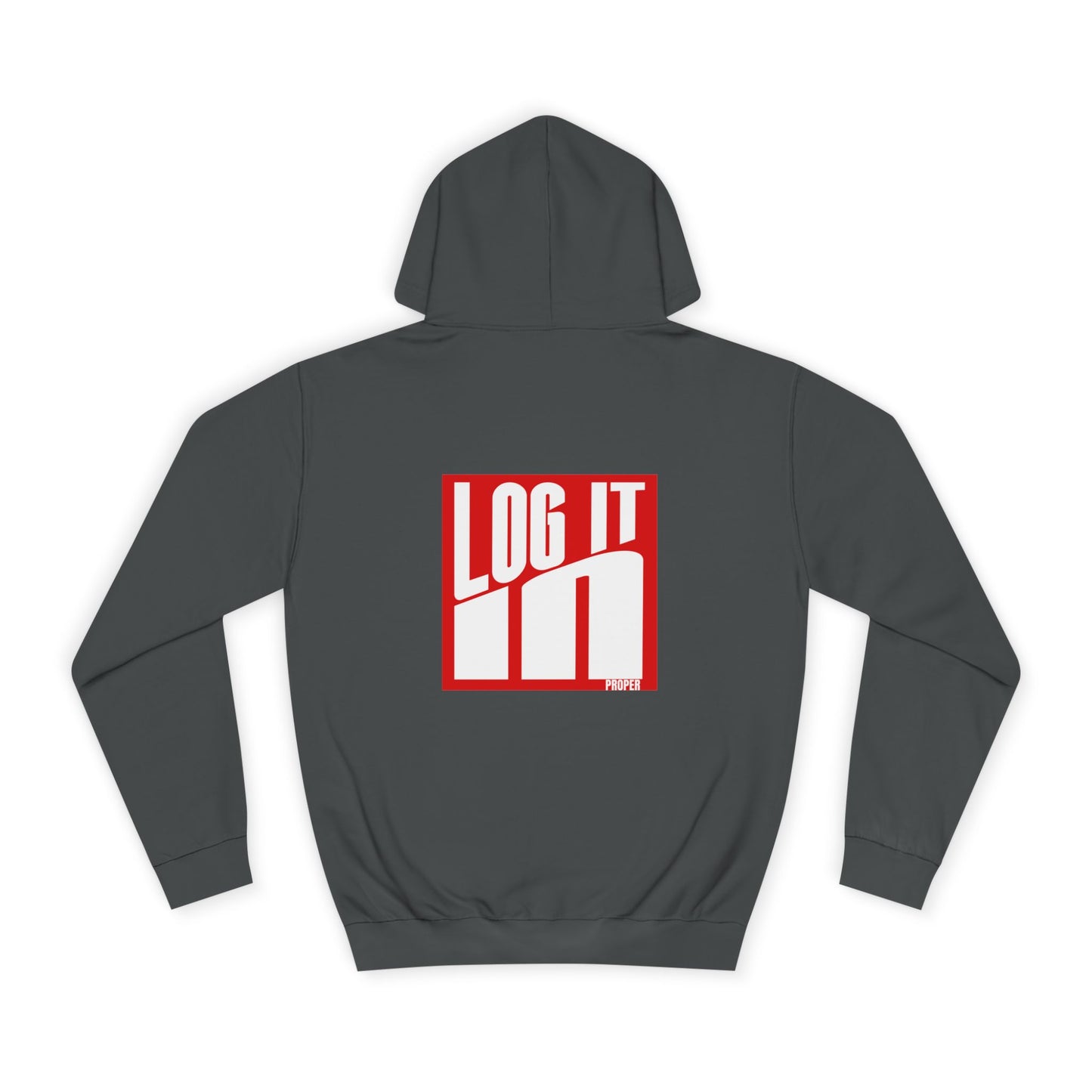 Unisex Log it in Hoodie - Trendy Campus Style, Casual Wear, Cozy Gift, Comfortable Lounge Hoodie, Essentials