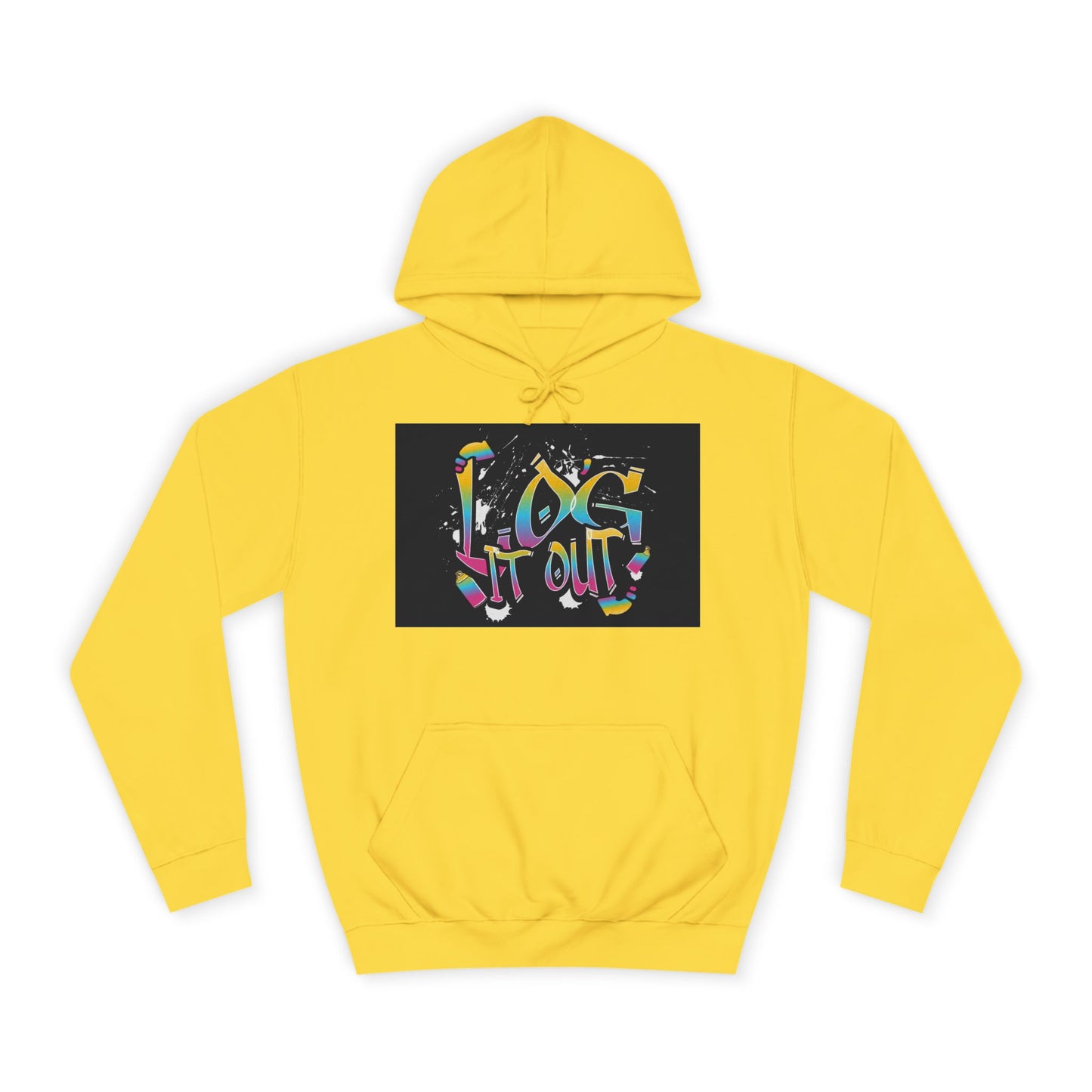 Colorful Unisex log it out Hoodie - Perfect for Students, Casual Wear, Gifts, Relaxed Style, trendy wear