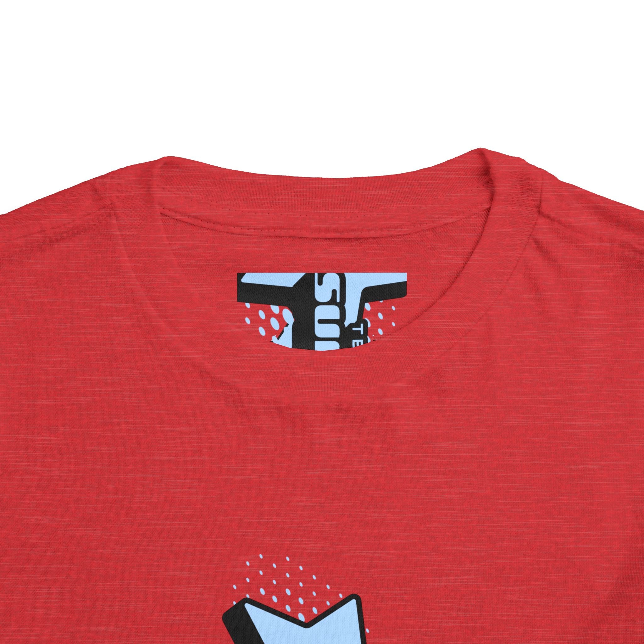 Toddler Tee — Blue Star "Tell em log it in" Graphic